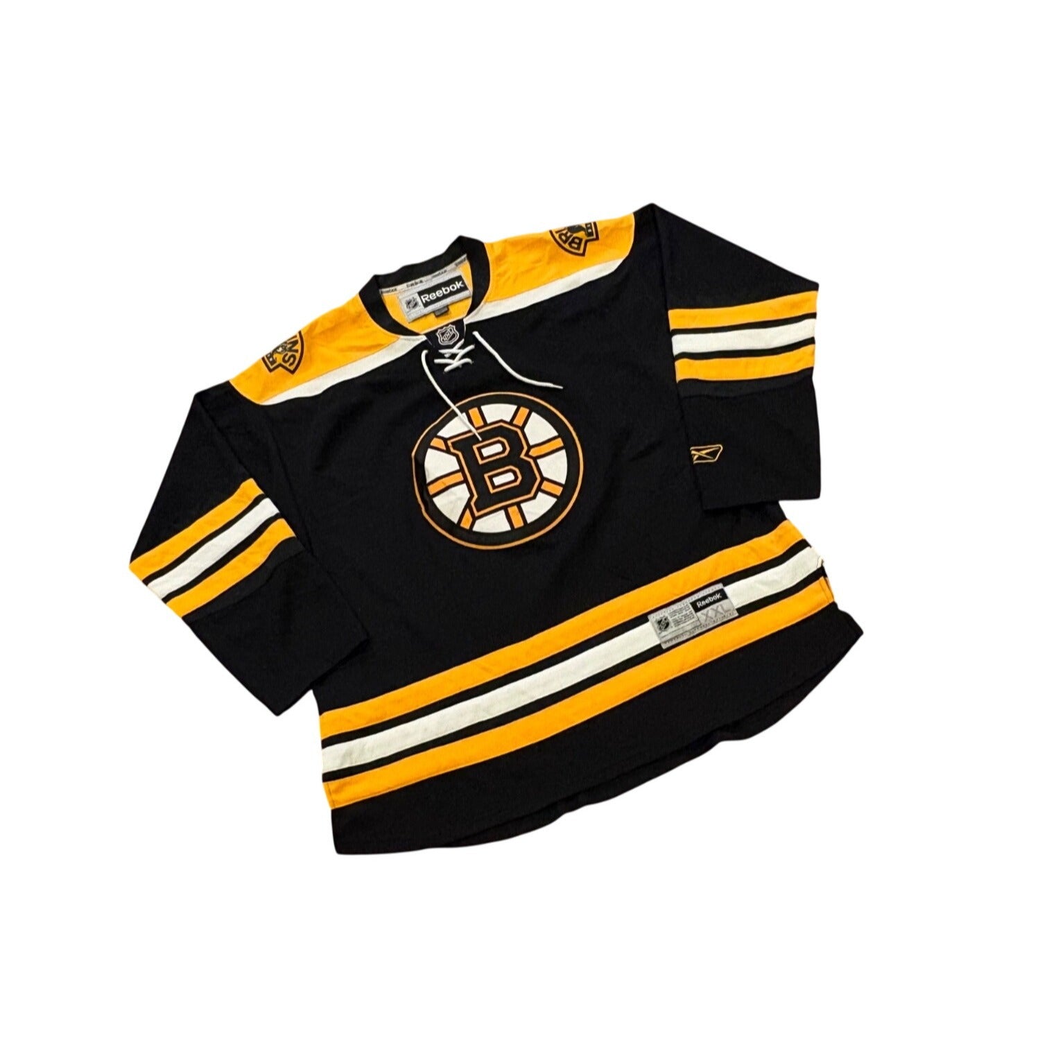 Reebok Boston Bruins Stitched NHL Home Hockey Jersey Black Men's 2XL