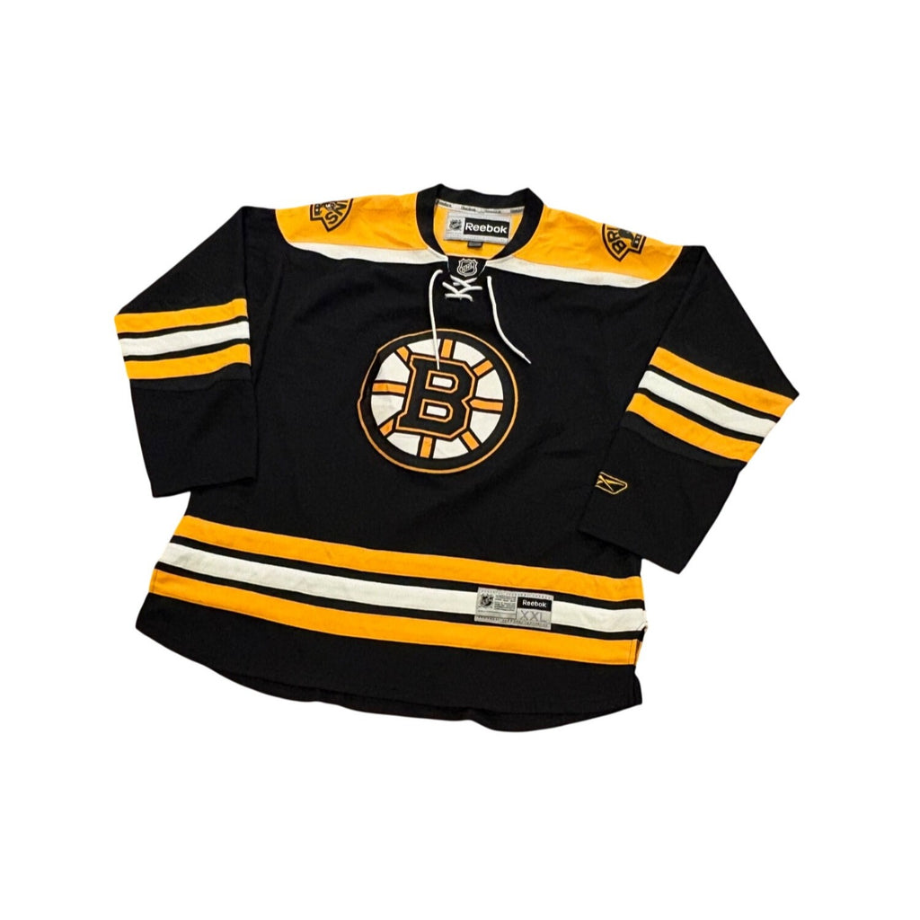 Reebok Boston Bruins Stitched NHL Home Hockey Jersey Black Men's 2XL