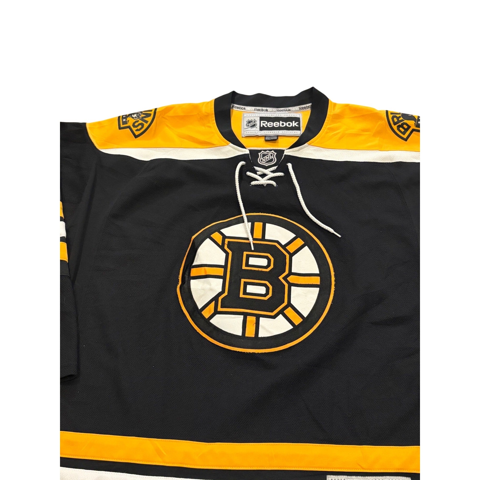 Reebok Boston Bruins Stitched NHL Home Hockey Jersey Black Men's 2XL