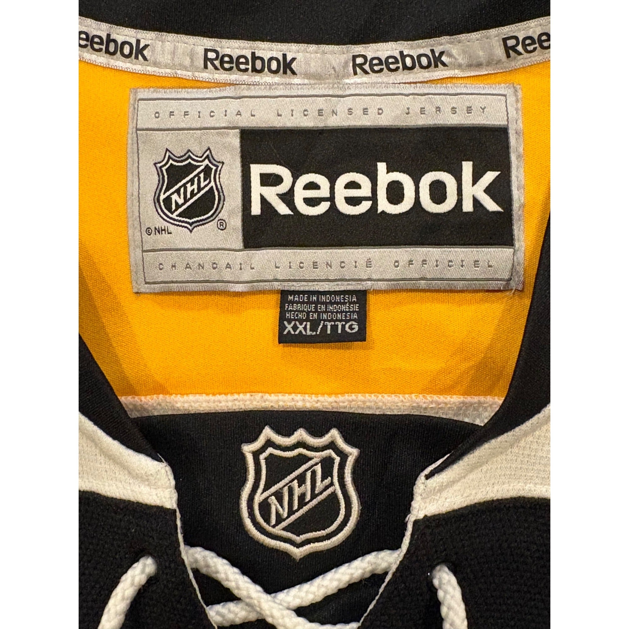 Reebok Boston Bruins Stitched NHL Home Hockey Jersey Black Men's 2XL