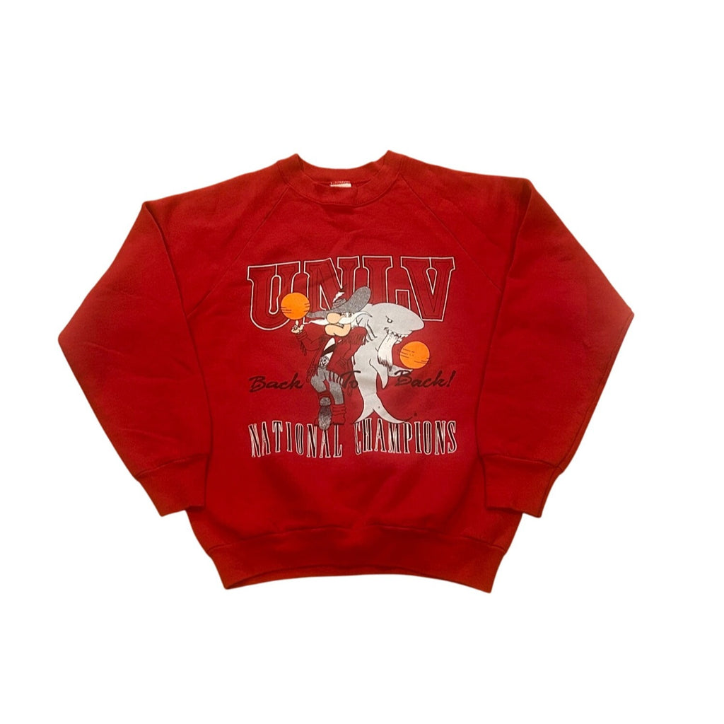 UNLV 90 91 Basketball Back-to-Back Champions MISPRINT ERROR Sweatshirt Medium