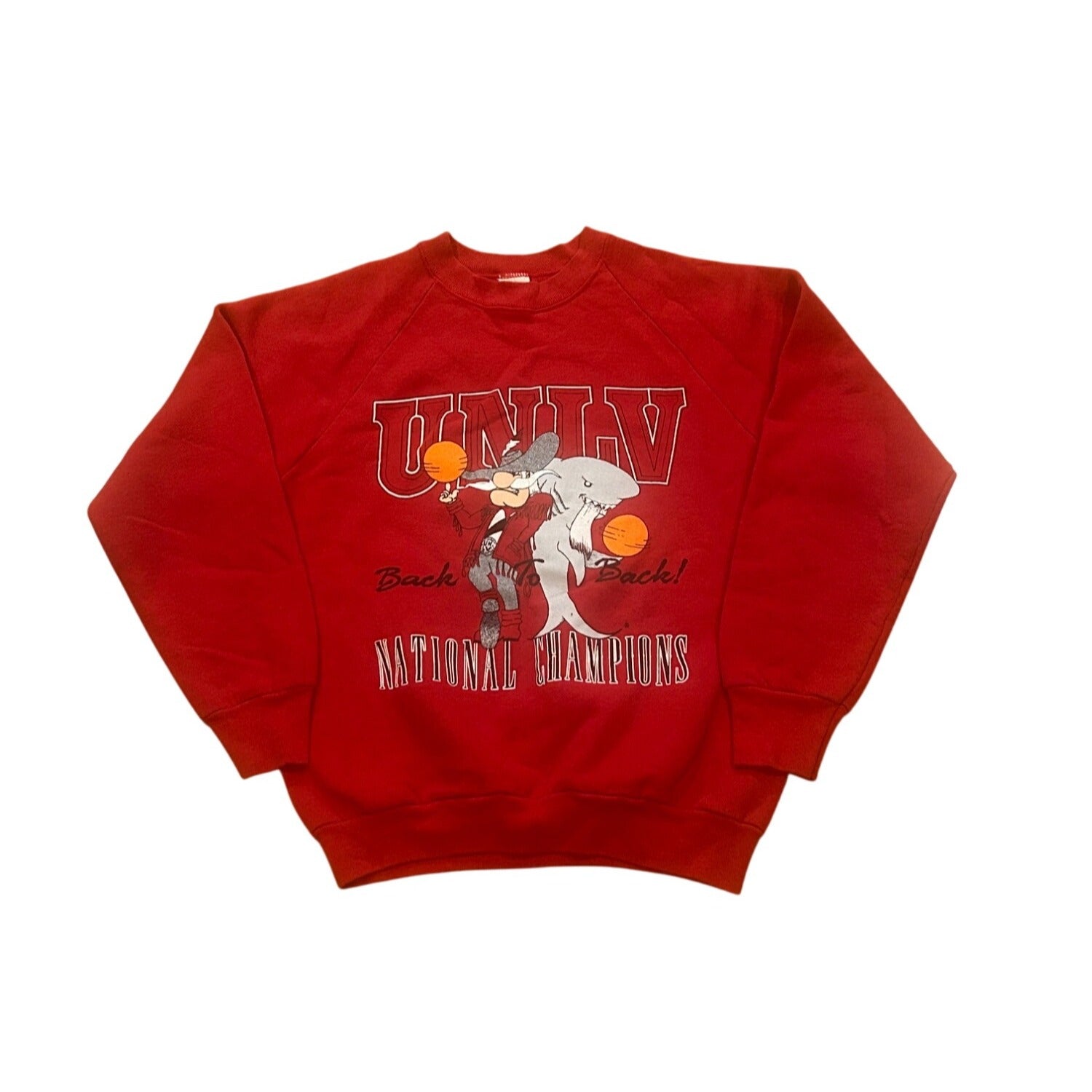 UNLV 90 91 Basketball Back-to-Back Champions MISPRINT ERROR Sweatshirt Medium