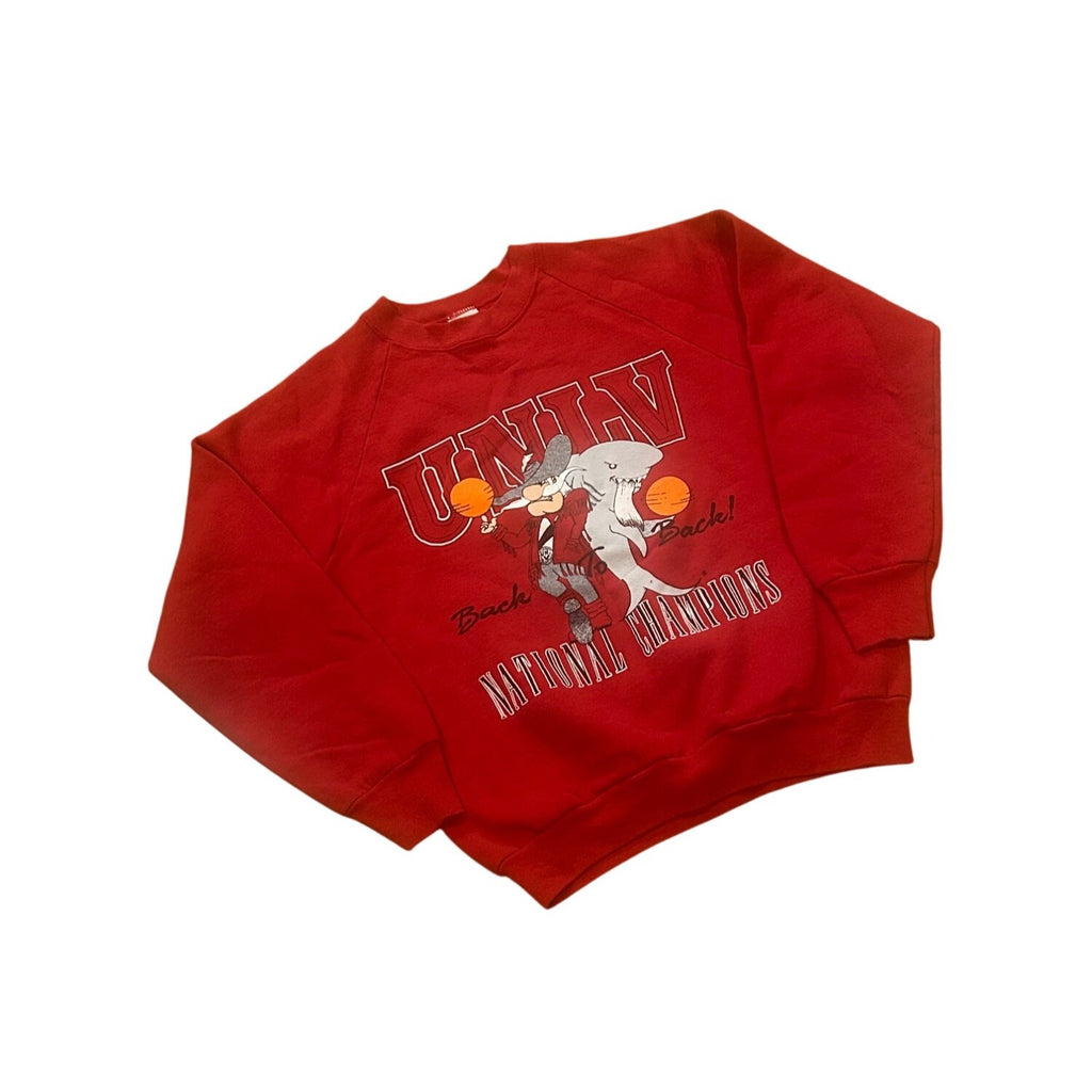 UNLV 90 91 Basketball Back-to-Back Champions MISPRINT ERROR Sweatshirt Medium