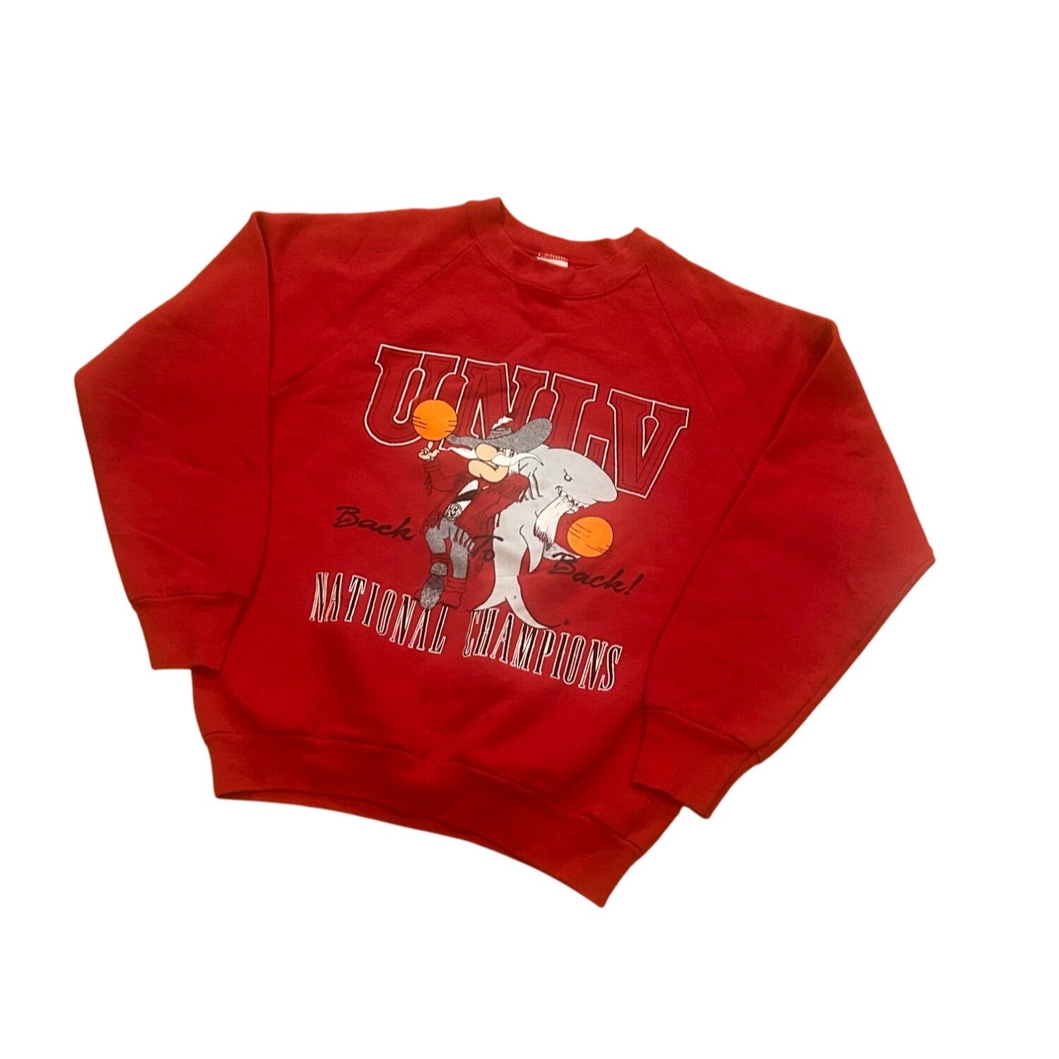 UNLV 90 91 Basketball Back-to-Back Champions MISPRINT ERROR Sweatshirt Medium