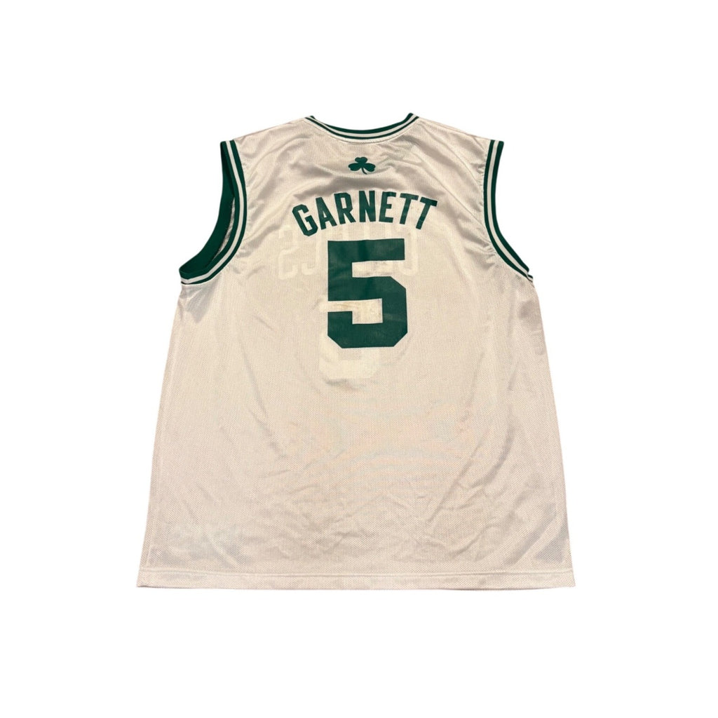 Adidas Boston Celtics Kevin Garnett #5 NBA Basketball Jersey White Men's XL