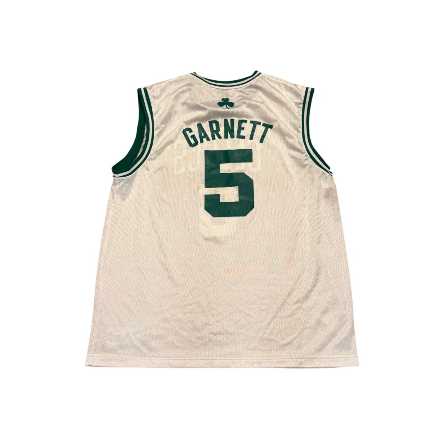 Adidas Boston Celtics Kevin Garnett #5 NBA Basketball Jersey White Men's XL
