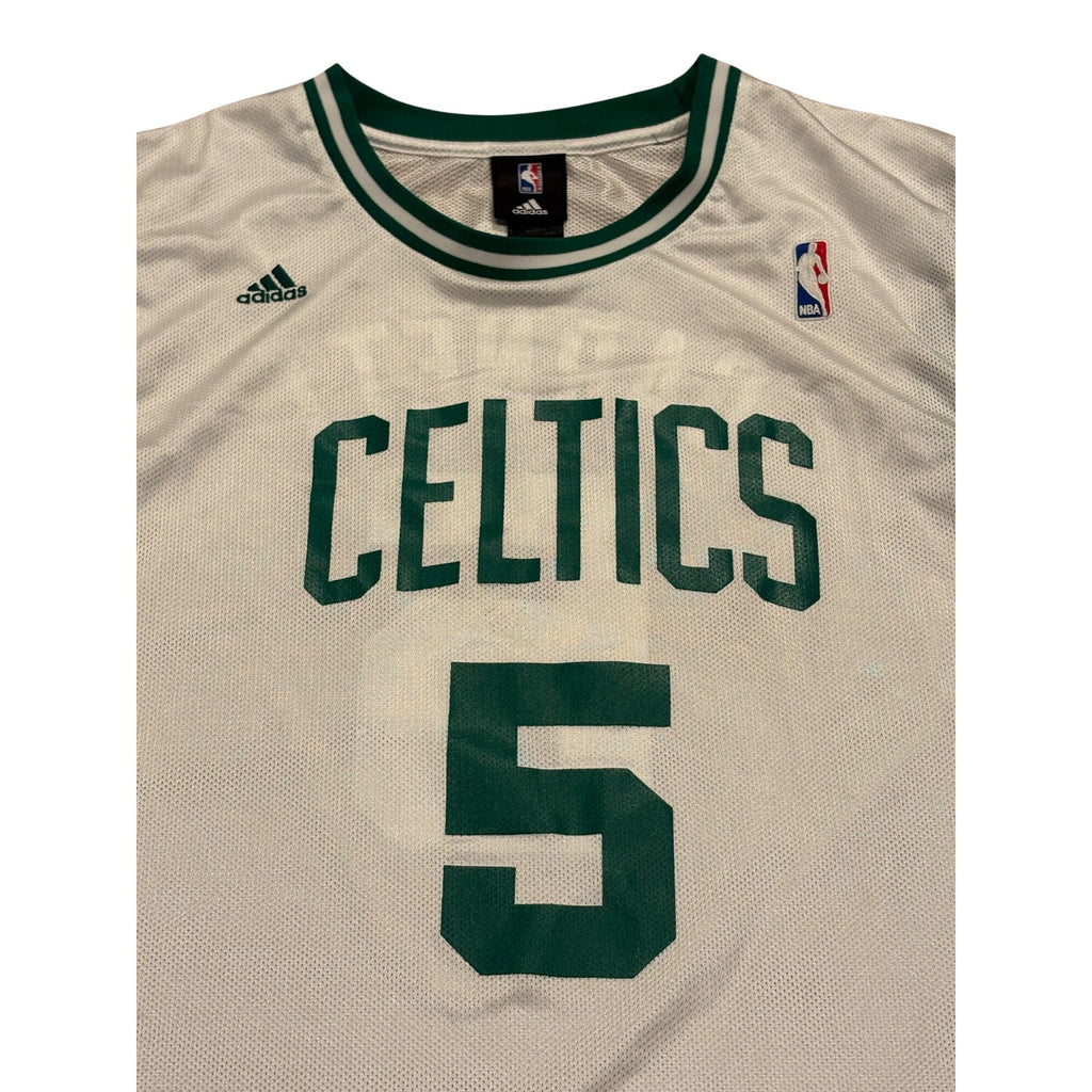 Adidas Boston Celtics Kevin Garnett #5 NBA Basketball Jersey White Men's XL