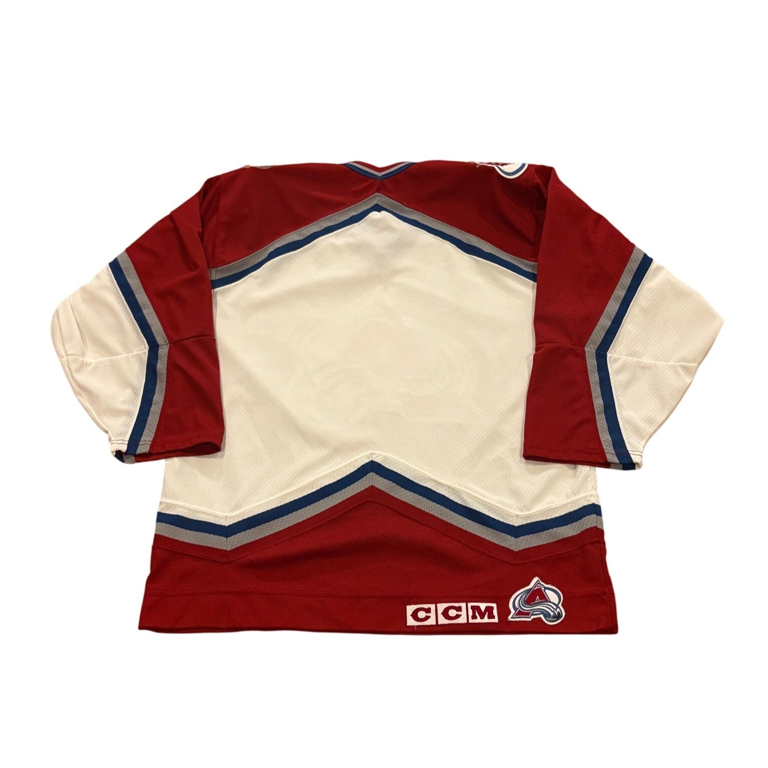 Vintage 90's CCM Air-Knit Colorado Avalanche Stitched NHL Hockey Jersey Medium