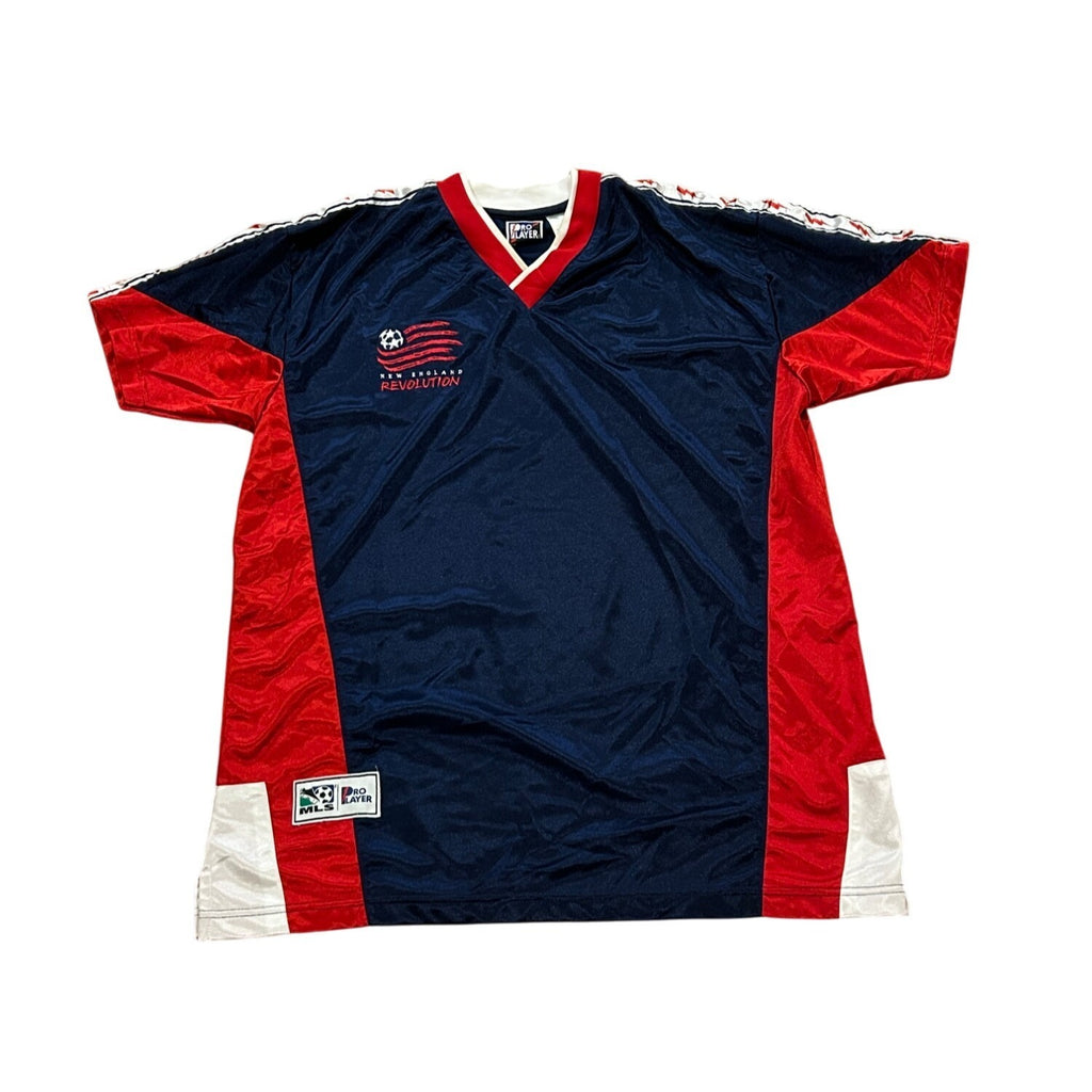 Pro Player New England Revolution Blank Jersey Vtg 90s MLS Soccer Sewn Blue L