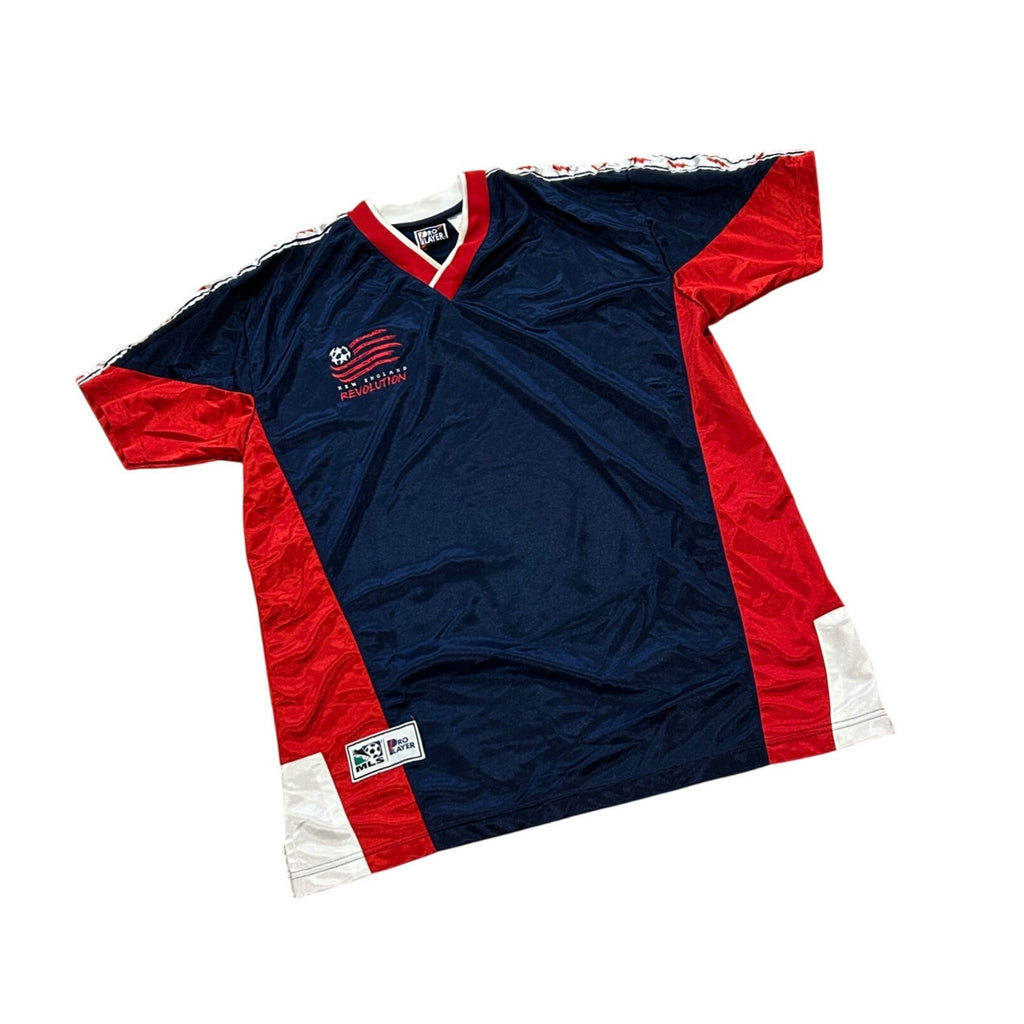 Pro Player New England Revolution Blank Jersey Vtg 90s MLS Soccer Sewn Blue L