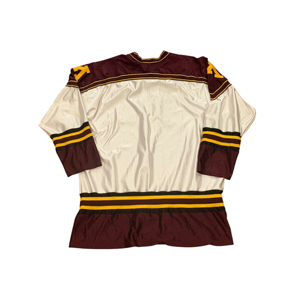 Vintage 90s Minnesota Golden Gophers NCAA Hockey Jersey RAS Made in USA Men's XL