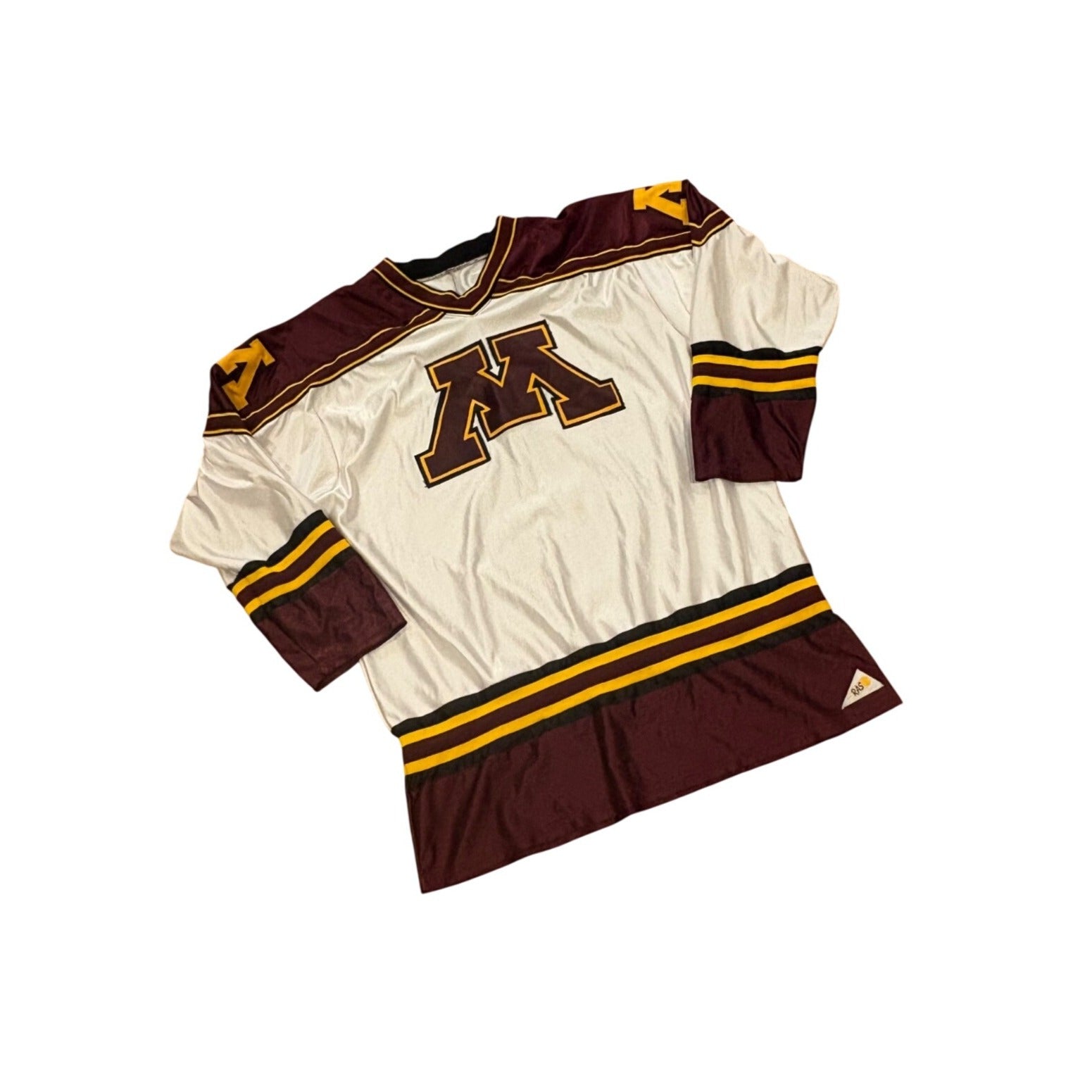 Vintage 90s Minnesota Golden Gophers NCAA Hockey Jersey RAS Made in USA Men's XL