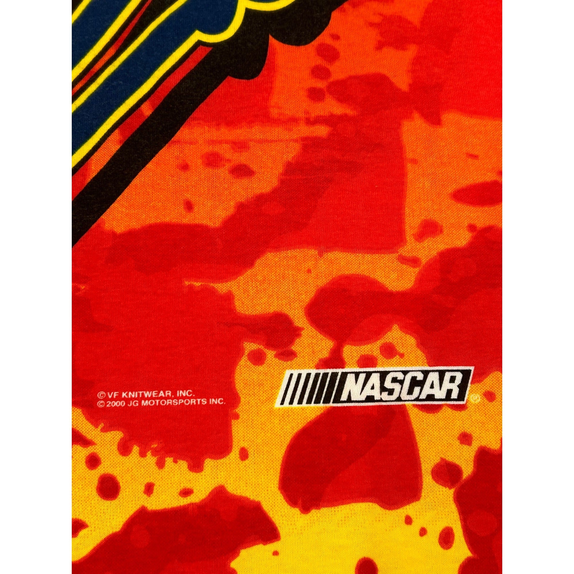 Vtg Y2K Chase Authentics Jeff Gordon Nascar All Over Print AOP T-Shirt Men's L