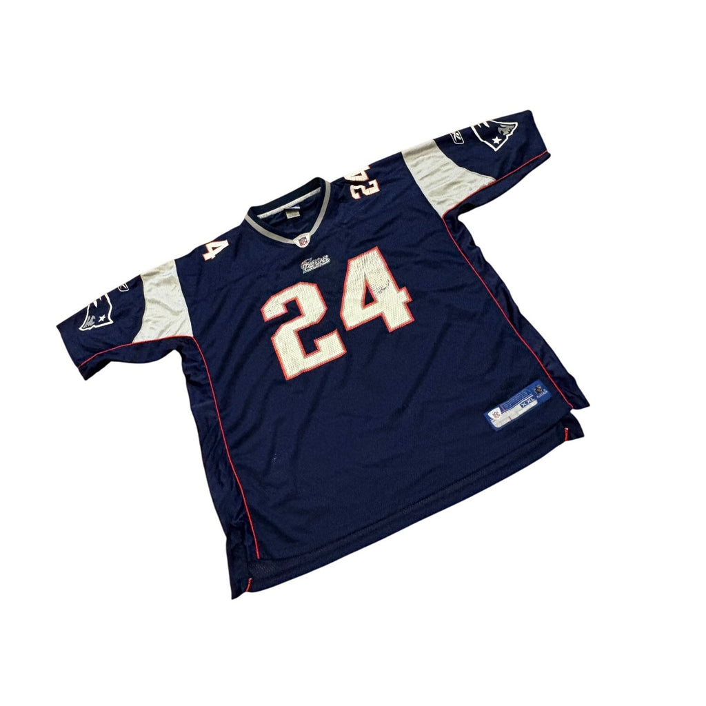 Vintage Reebok New England Patriots Ty Law #24 NFL Football Jersey Men's 2XL