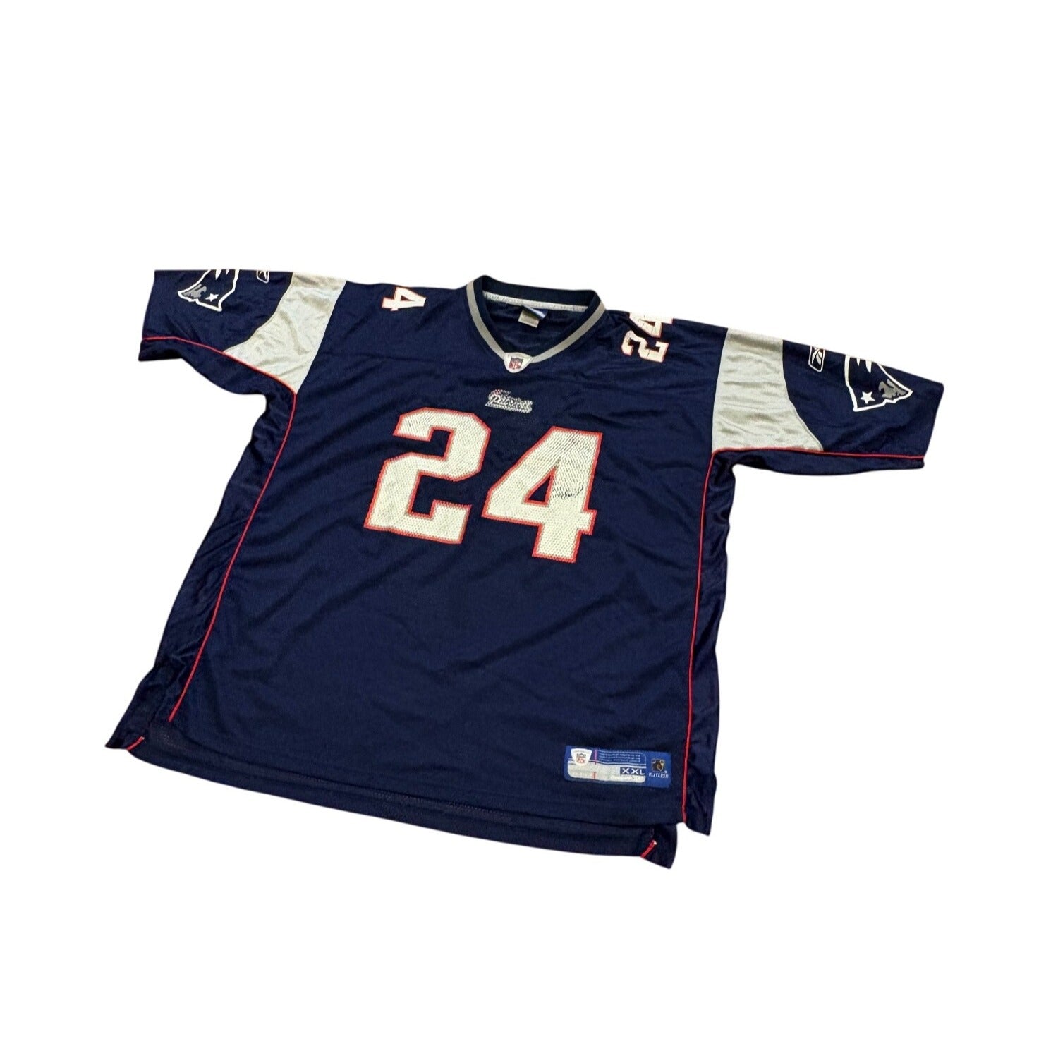 Vintage Reebok New England Patriots Ty Law #24 NFL Football Jersey Men's 2XL