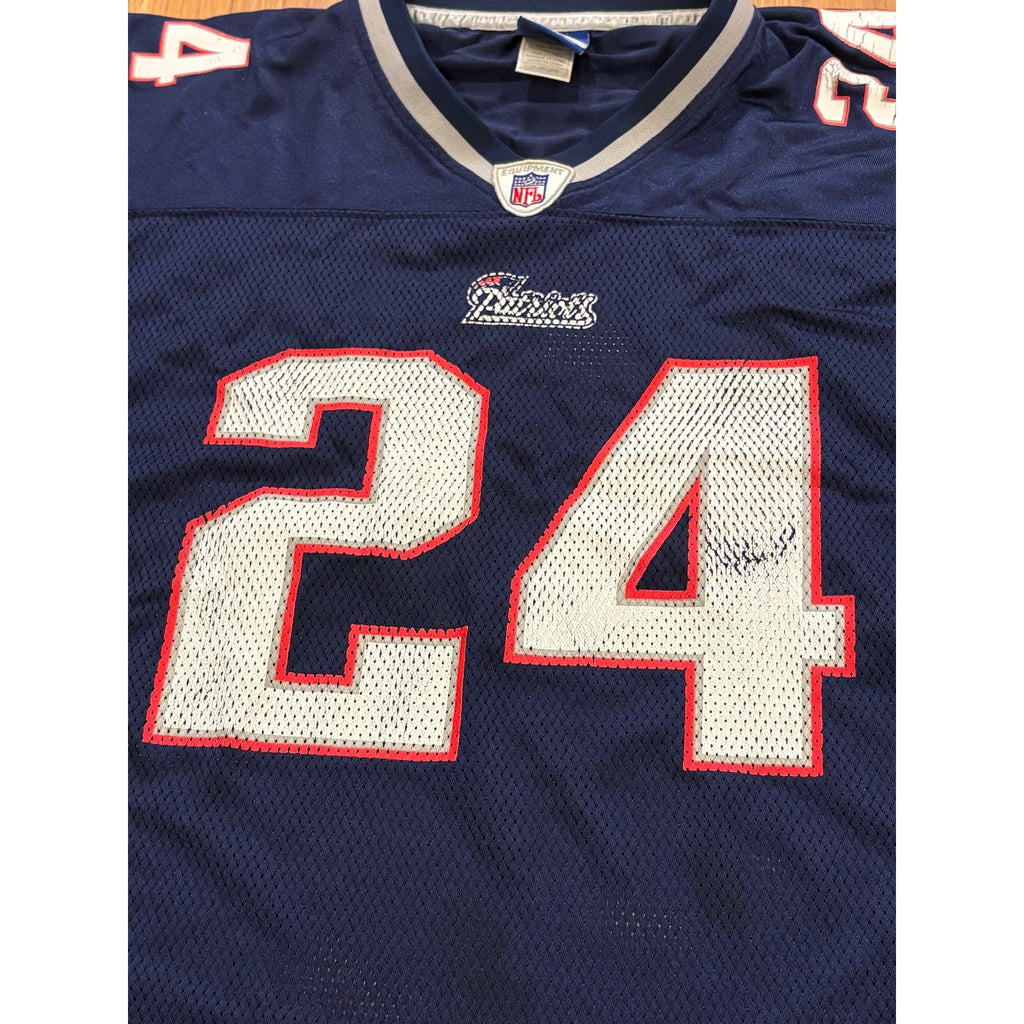 Vintage Reebok New England Patriots Ty Law #24 NFL Football Jersey Men's 2XL