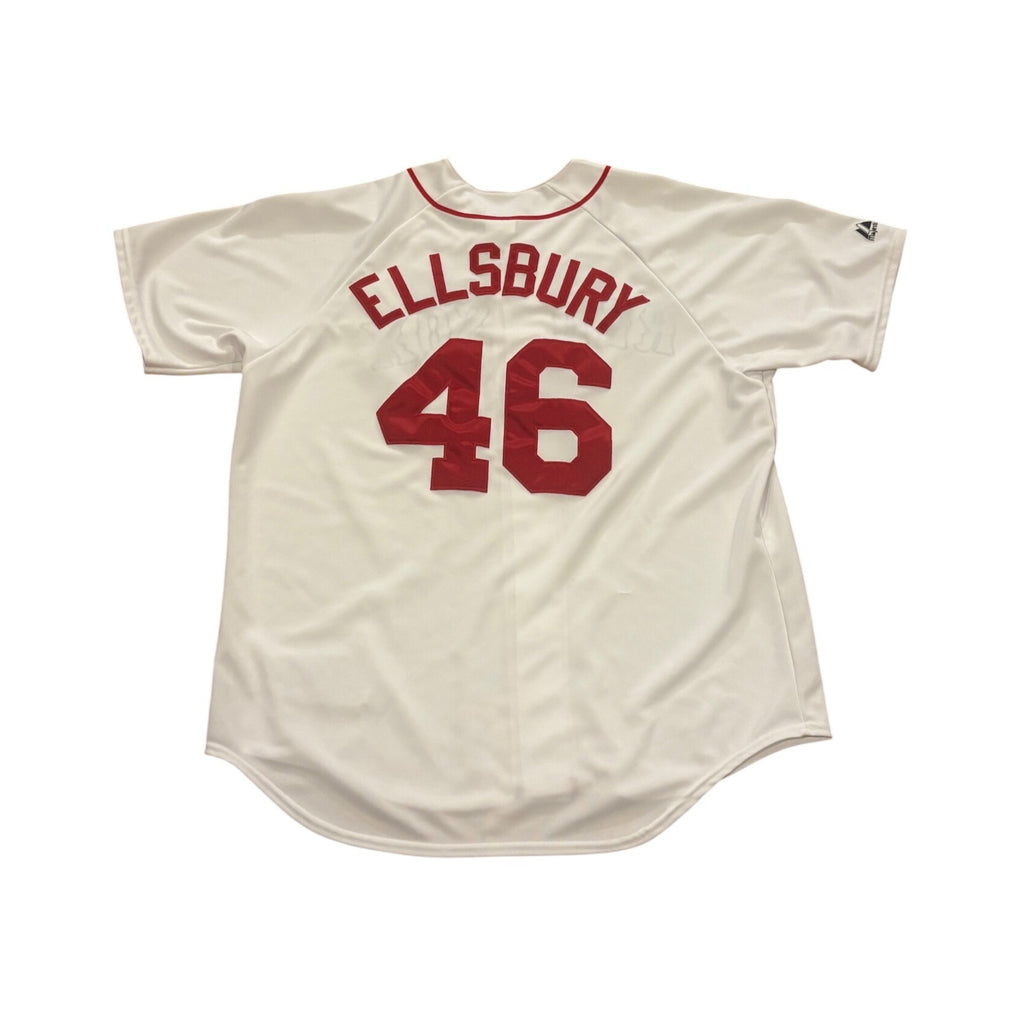 Majestic Boston Red Sox Jacoby Ellsbury #46 Stitched MLB Baseball Jersey Mens XL