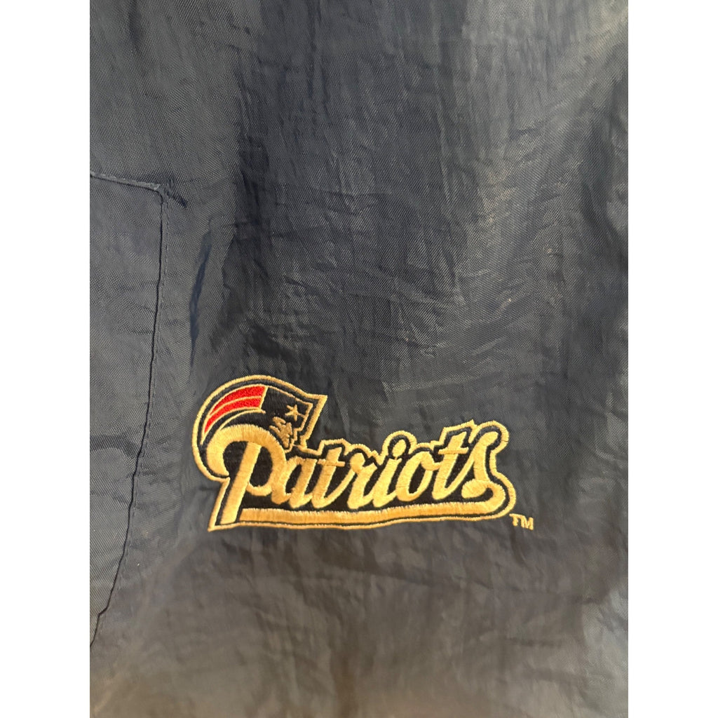 Vintage 90s Starter New England Patriots NFL Pro Line Full Zip Hooded Jacket L