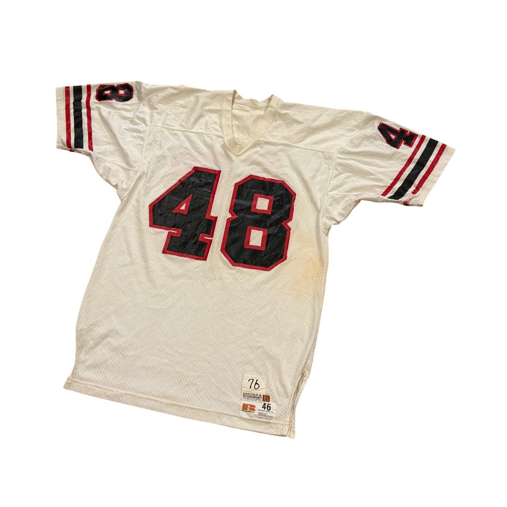 Rare 1976 Atlanta Falcons Game Worn Woody Thompson #48 NFL Football Jersey Sz 46
