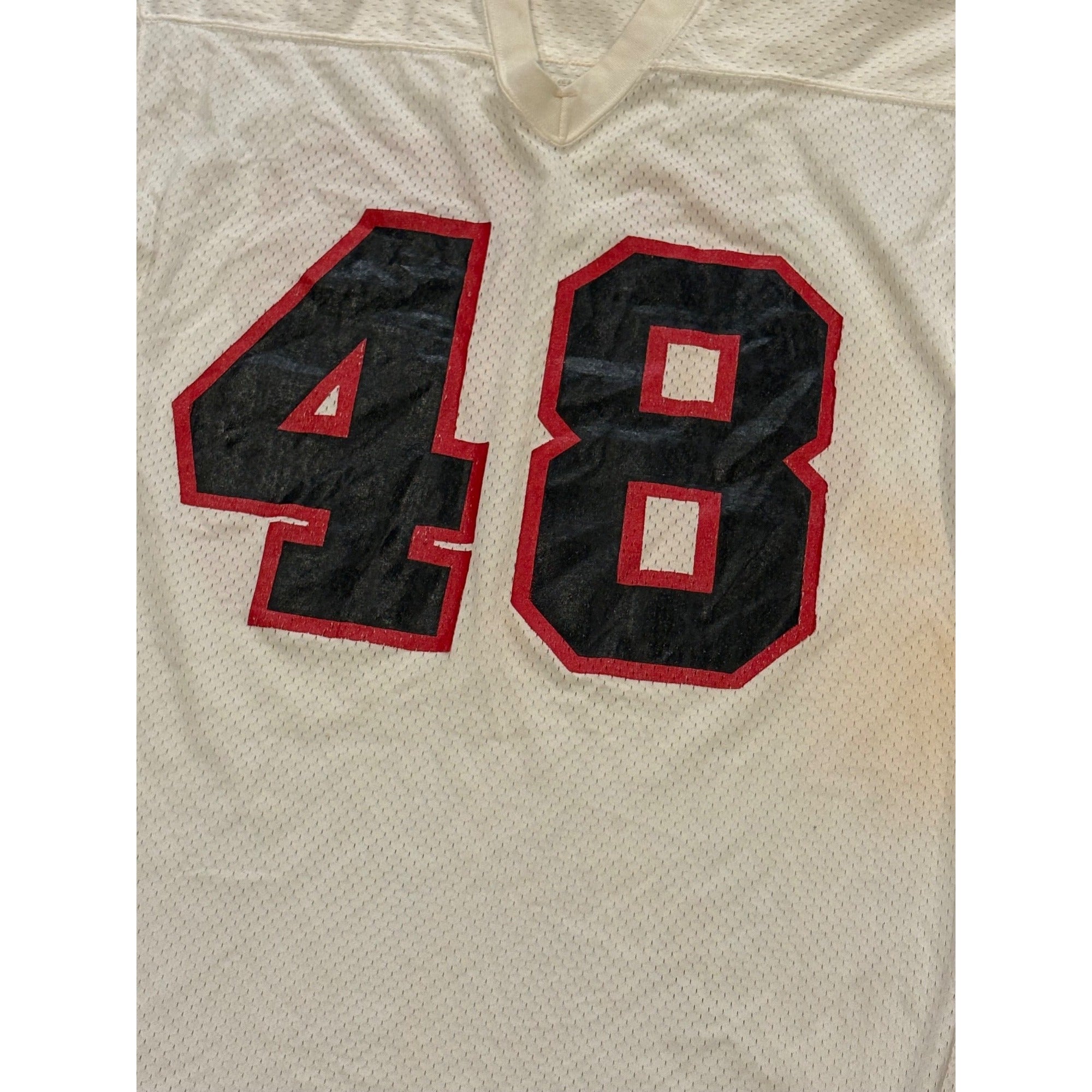 Rare 1976 Atlanta Falcons Game Worn Woody Thompson #48 NFL Football Jersey Sz 46