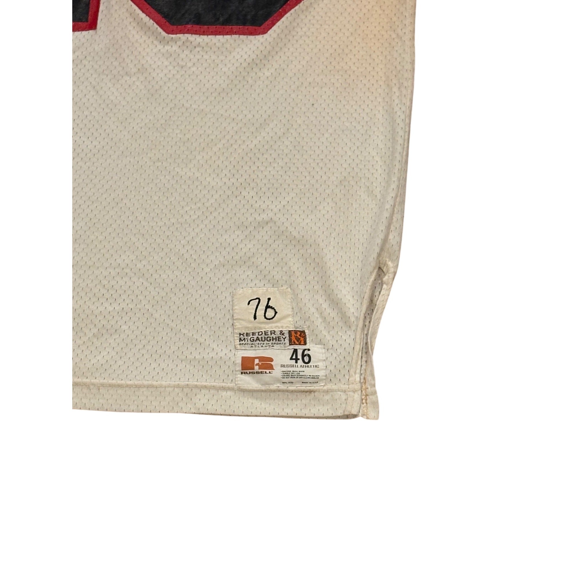 Rare 1976 Atlanta Falcons Game Worn Woody Thompson #48 NFL Football Jersey Sz 46