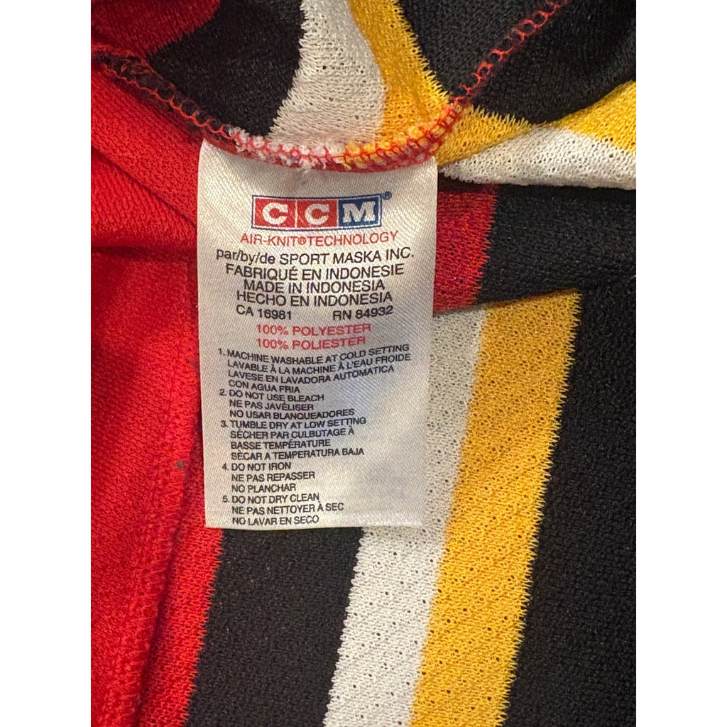 CCM 2003-2006 Calgary Flames Stitched NHL Hockey Jersey Blasty Red Men's Large