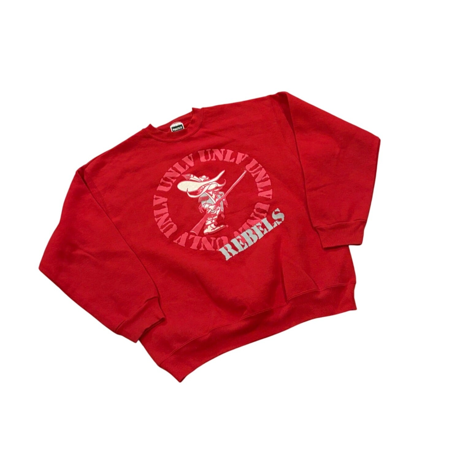 Vintage 90's UNLV Rebels Crewneck Tultex Superweight Sweatshirt Red Men's XL