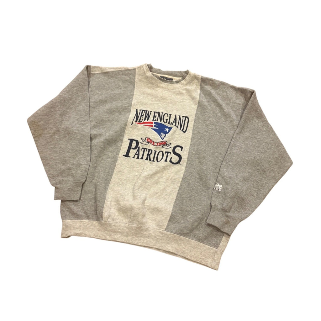 Vintage 90s Lee Sport New England Patriots Two Tone NFL Crewneck Sweatshirt L