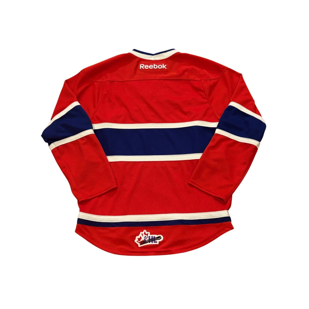 Reebok Spokane Chiefs WHL Hockey Jersey CHL Stitched Red Men's Small