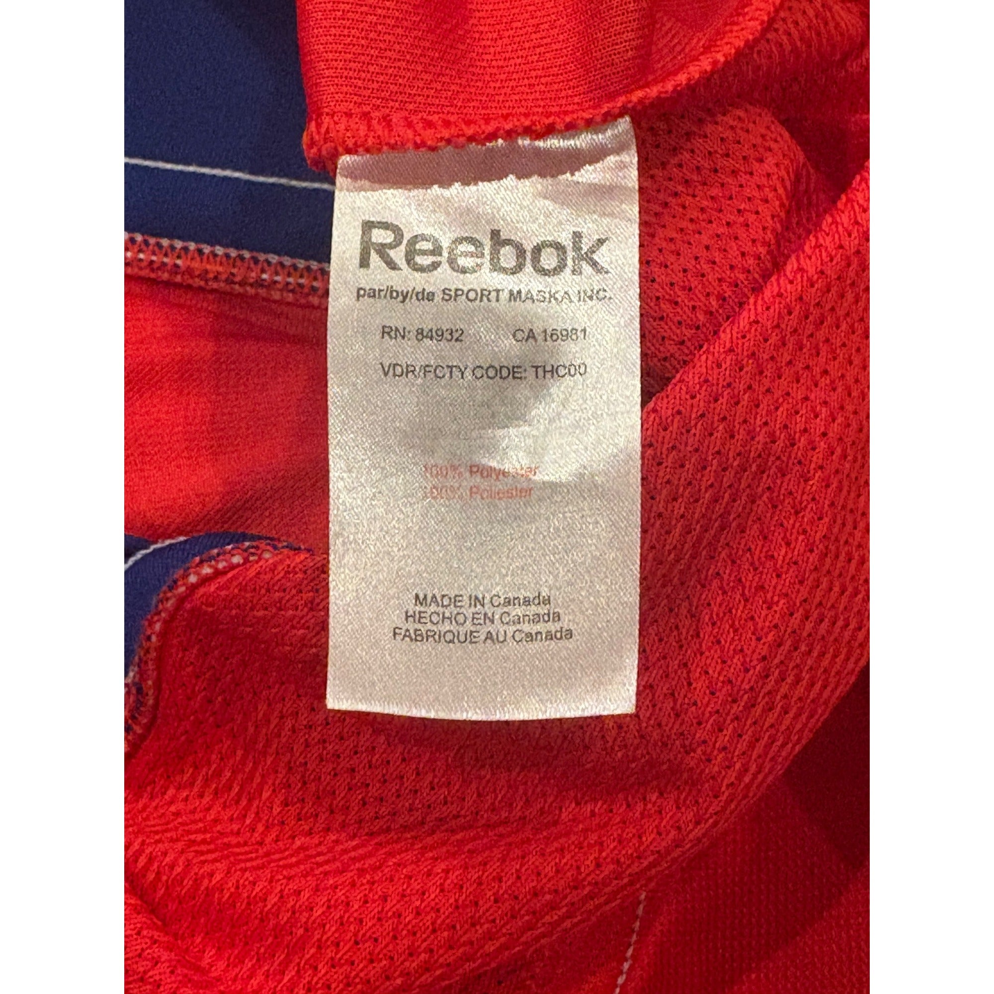 Reebok Spokane Chiefs WHL Hockey Jersey CHL Stitched Red Men's Small