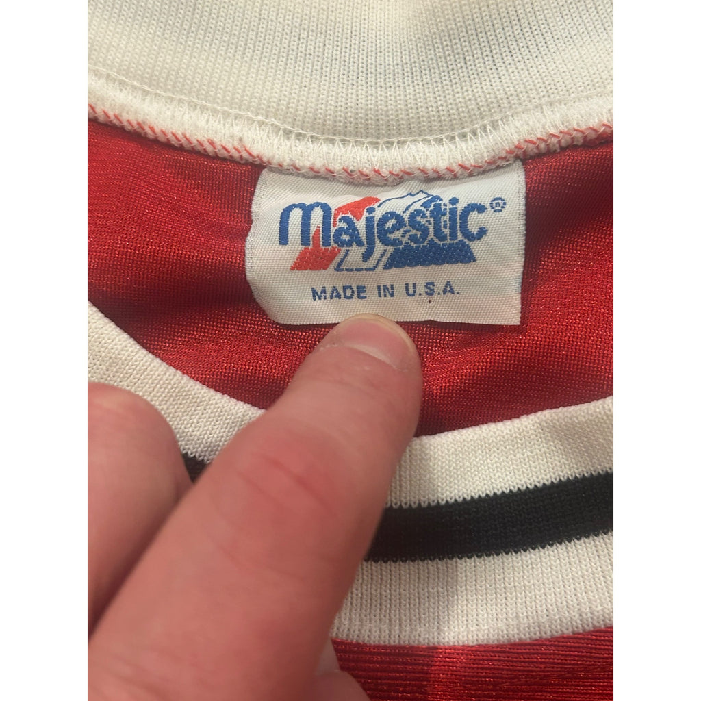 Vintage 1990's Maryland Terrapins Majestic NCAA Basketball Jersey Red Men's XL