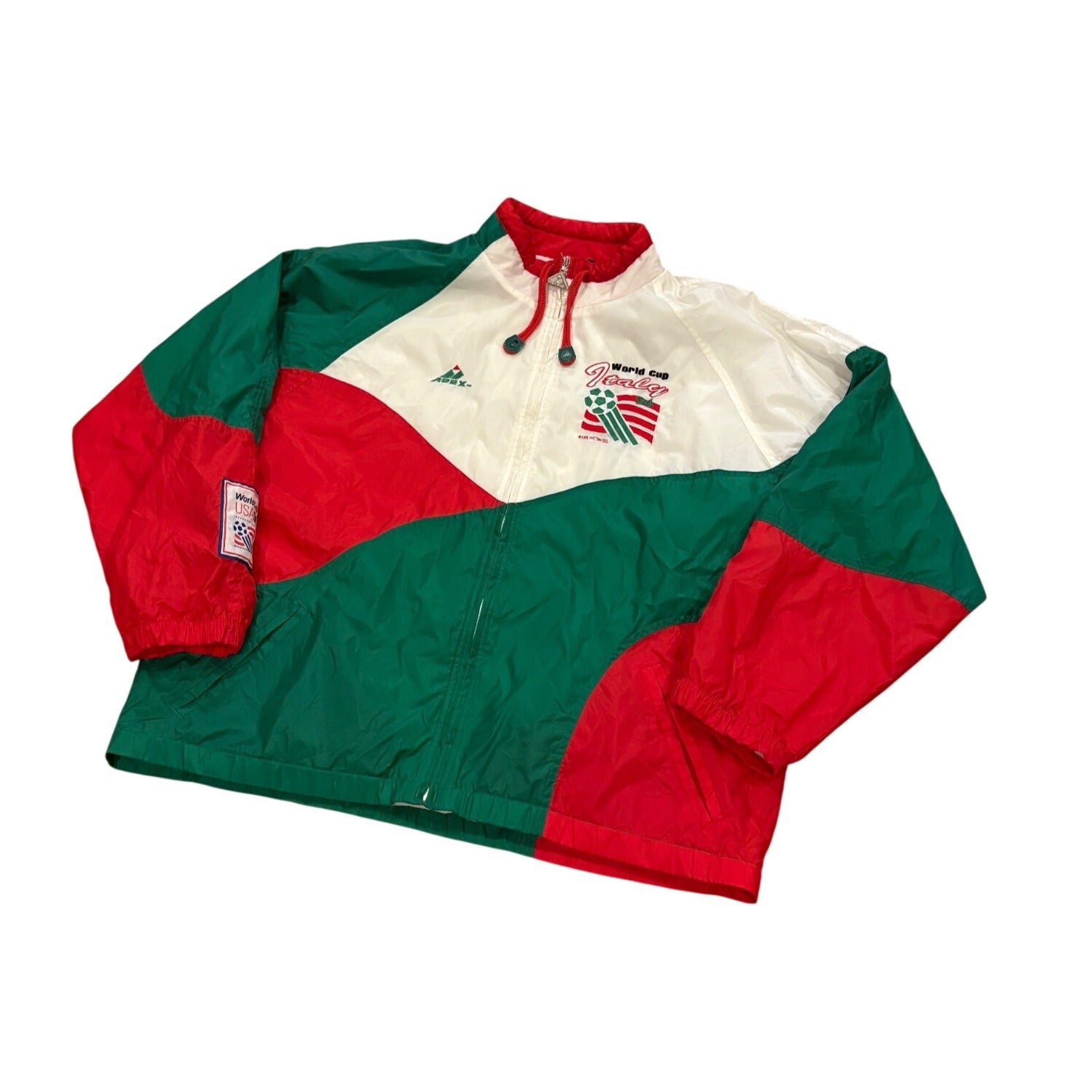 Vintage Apex One 1994 World Cup Italy National Team Windbreaker Jacket Men's XL