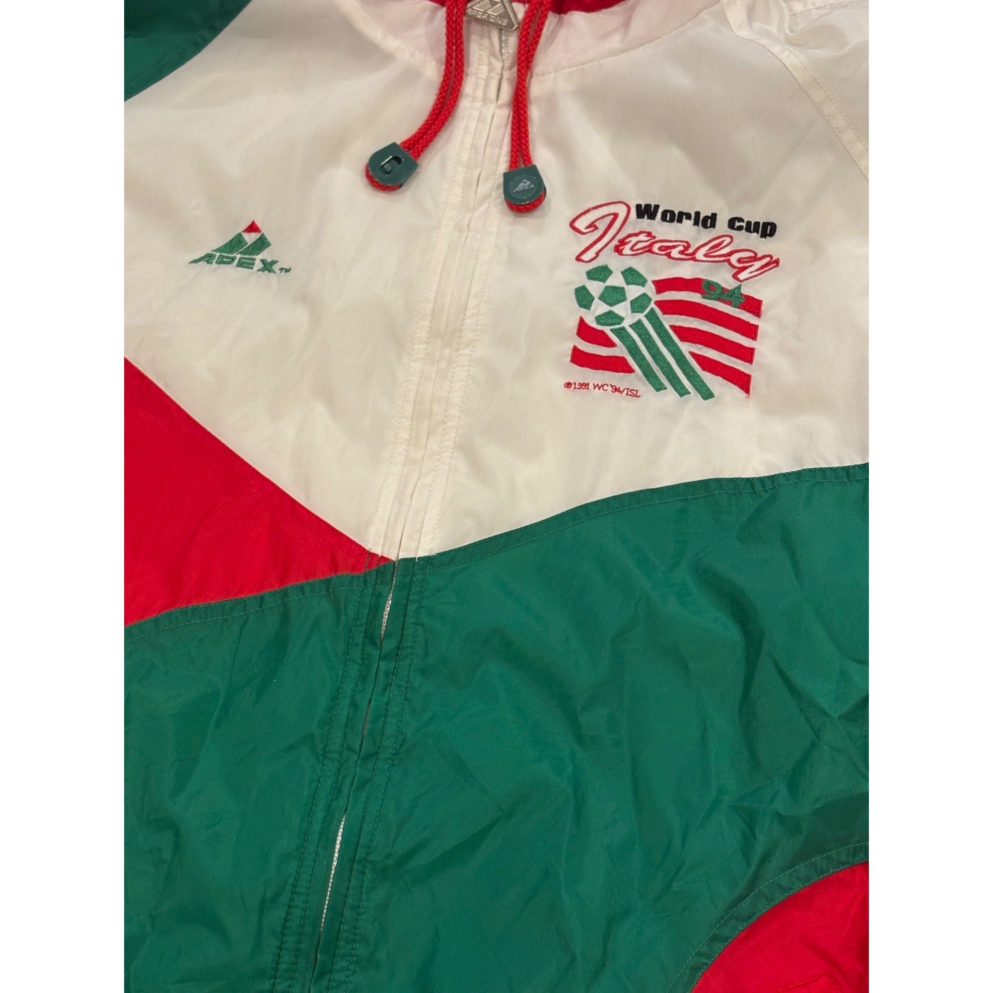 Vintage Apex One 1994 World Cup Italy National Team Windbreaker Jacket Men's XL