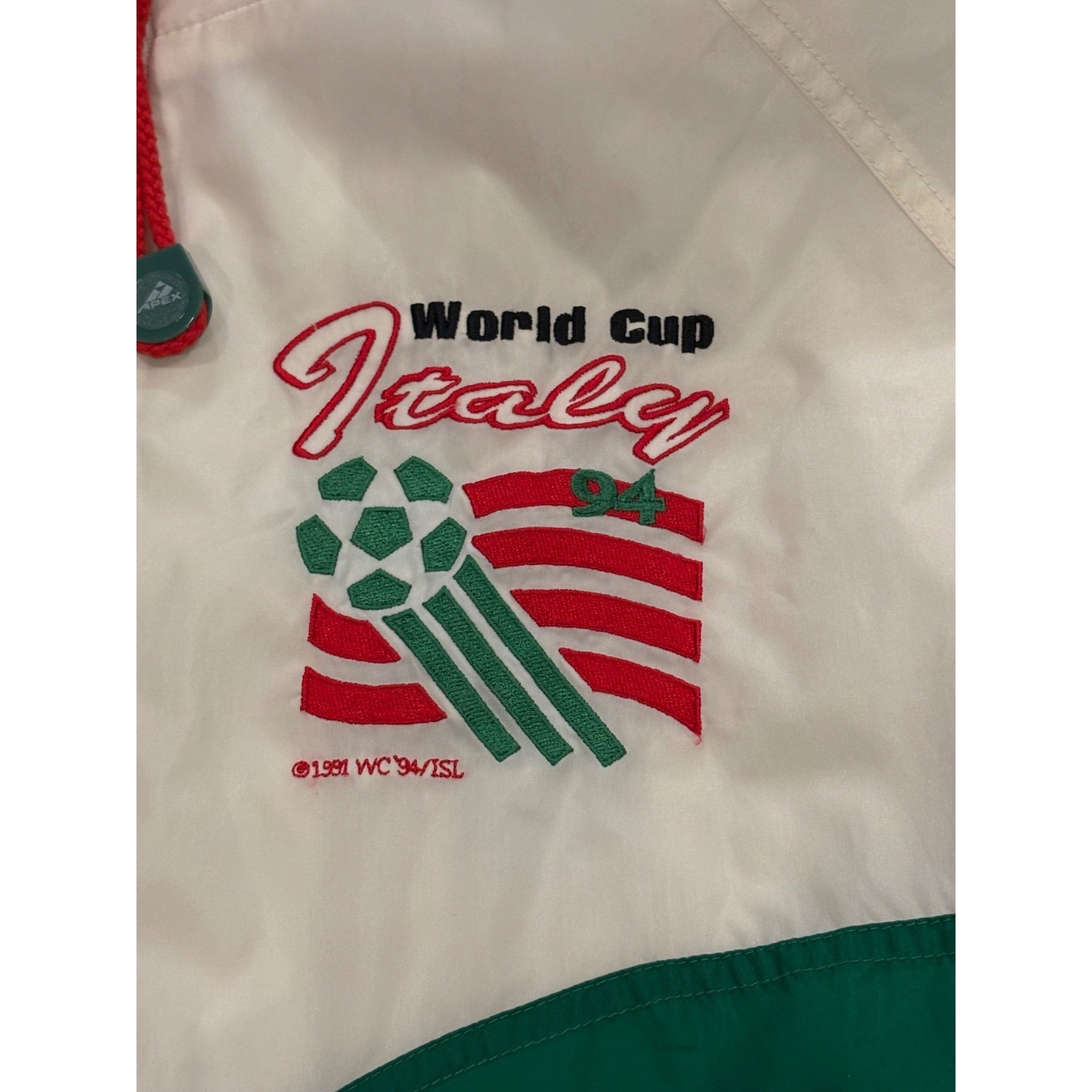 Vintage Apex One 1994 World Cup Italy National Team Windbreaker Jacket Men's XL