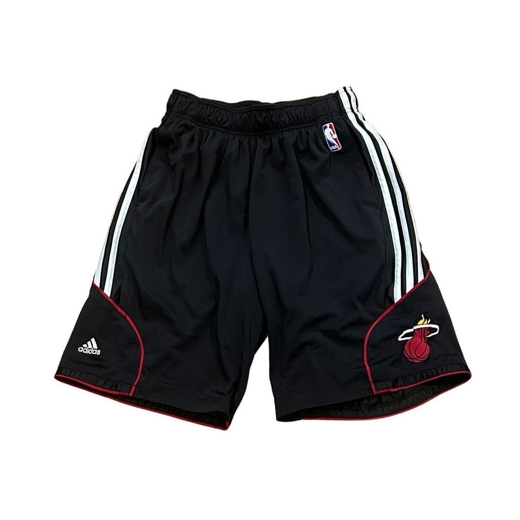 Adidas Miami Heat NBA Basketball Shorts Black Men's Size Small
