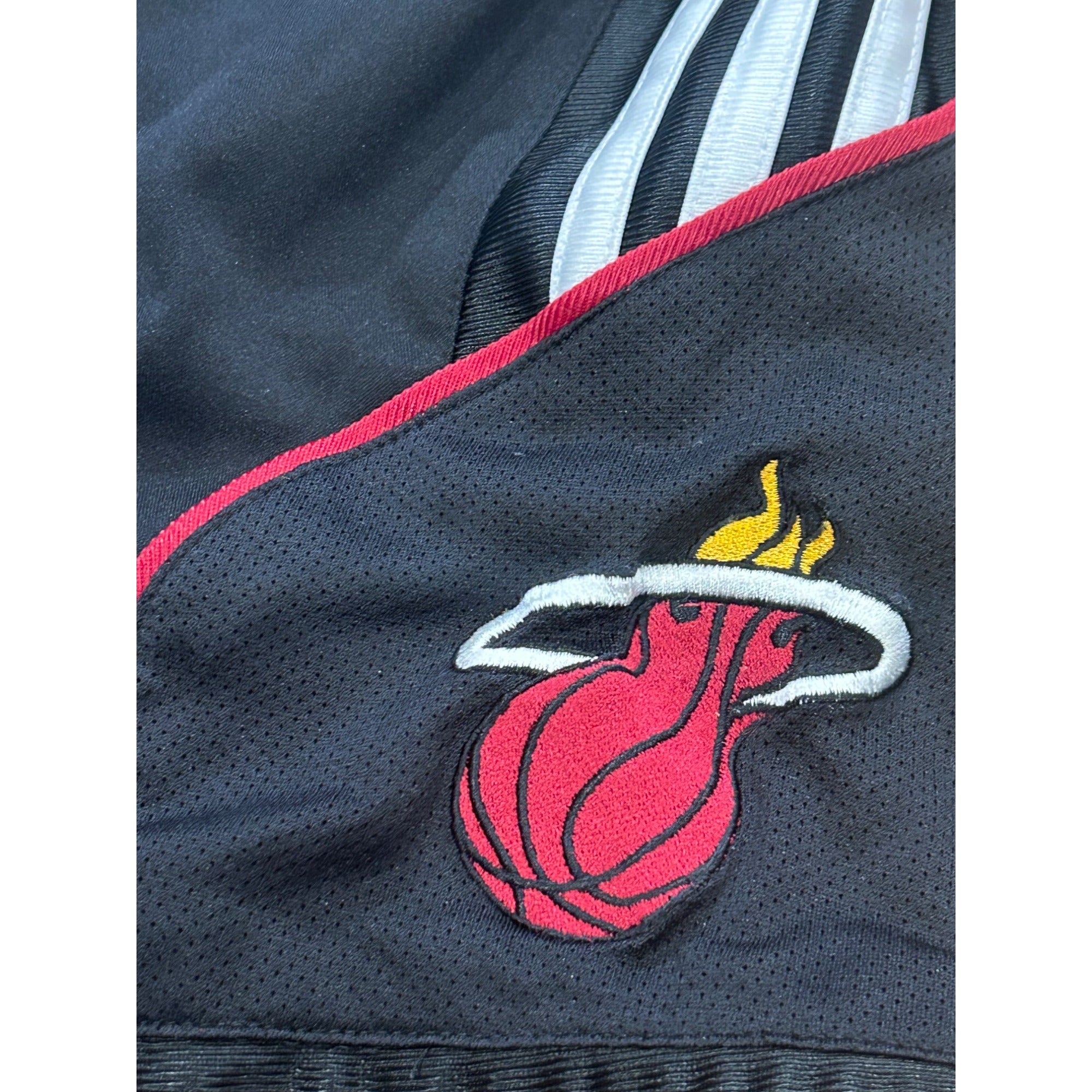 Adidas Miami Heat NBA Basketball Shorts Black Men's Size Small