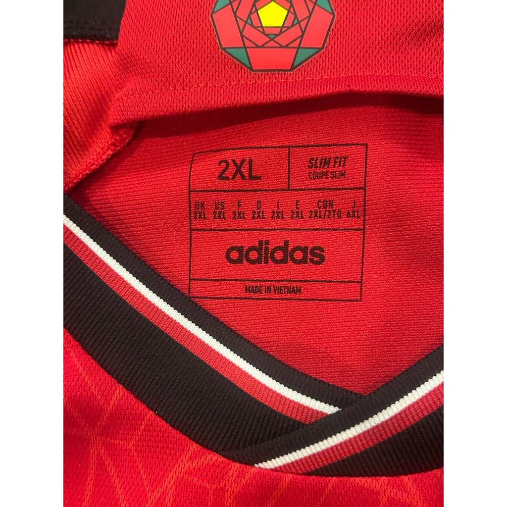Adidas 2023-2024 Manchester United F.C. Red Home Kit Soccer Jersey Men's 2XL