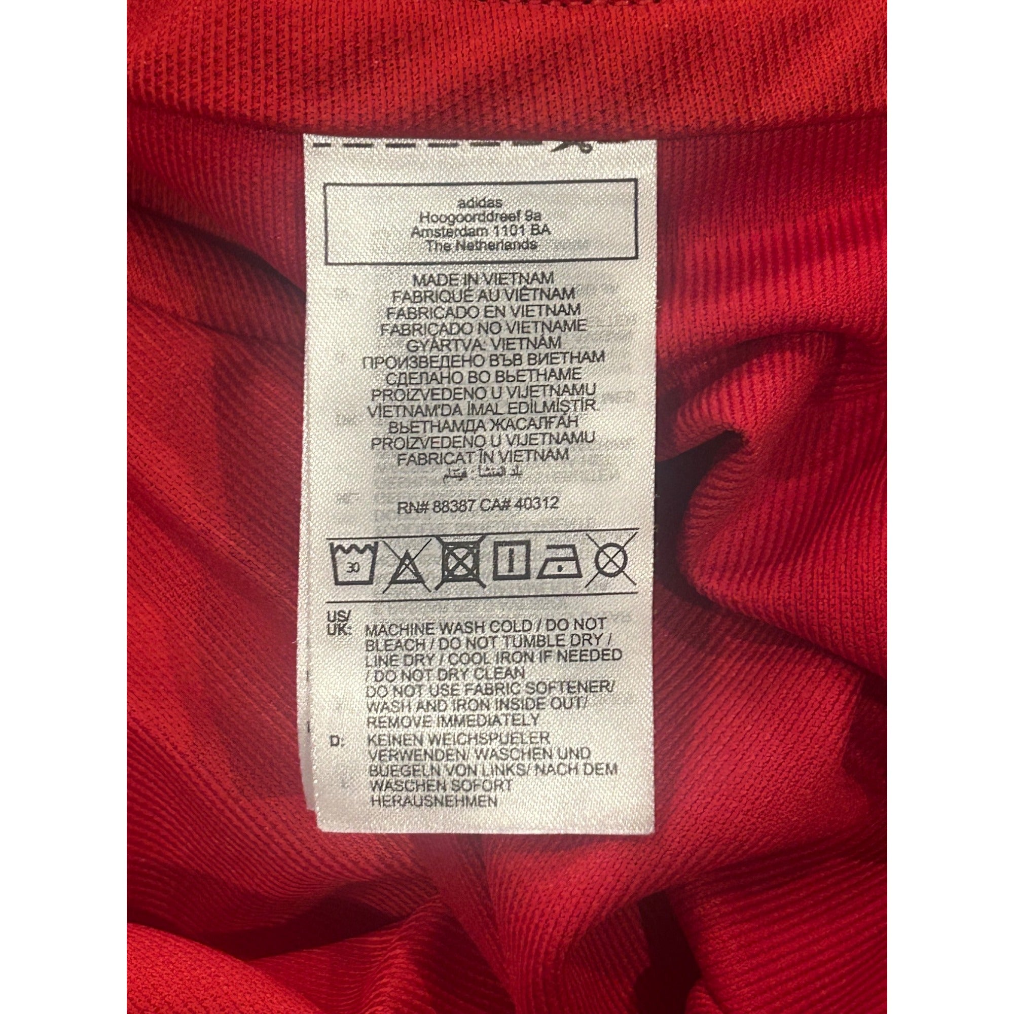 Adidas 2023-2024 Manchester United F.C. Red Home Kit Soccer Jersey Men's 2XL