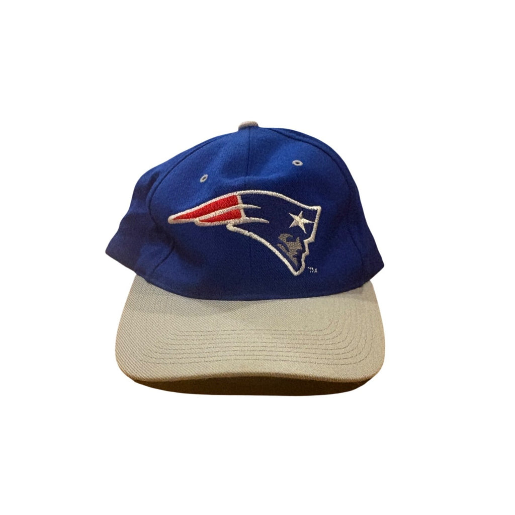 Vintage 90s New England Patriots Team NFL Football 100% Wool Snapback Hat