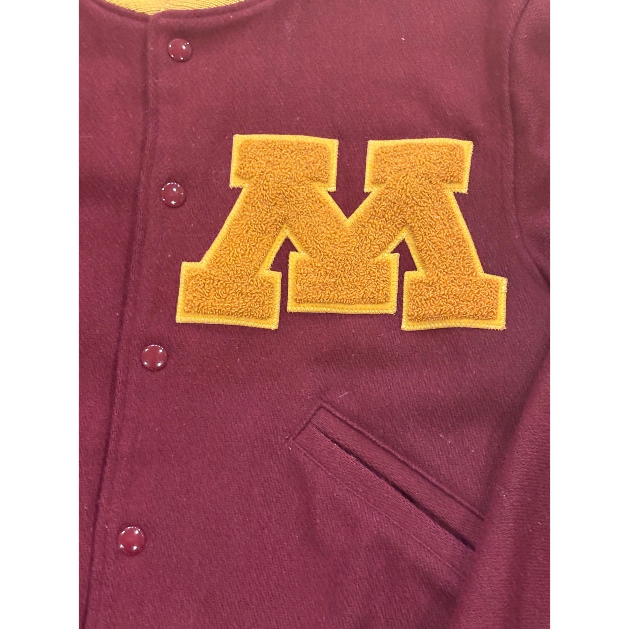 True Vintage 60s Minnesota Golden Gophers Wool Varsity Letterman Jacket Men's 38