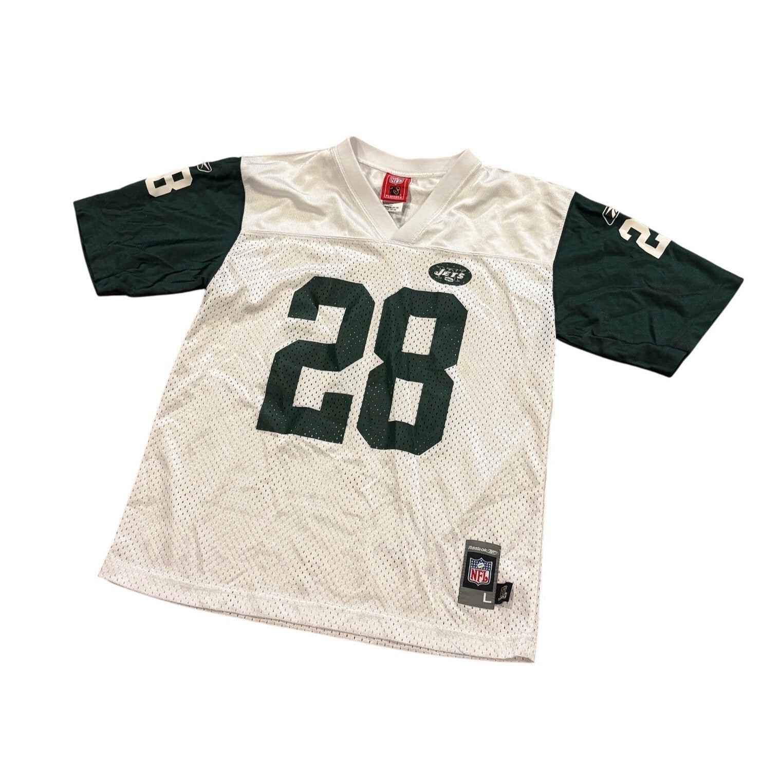 Reebok New York Jets Curtis Martin #28 NFL Football Jersey White Youth Large