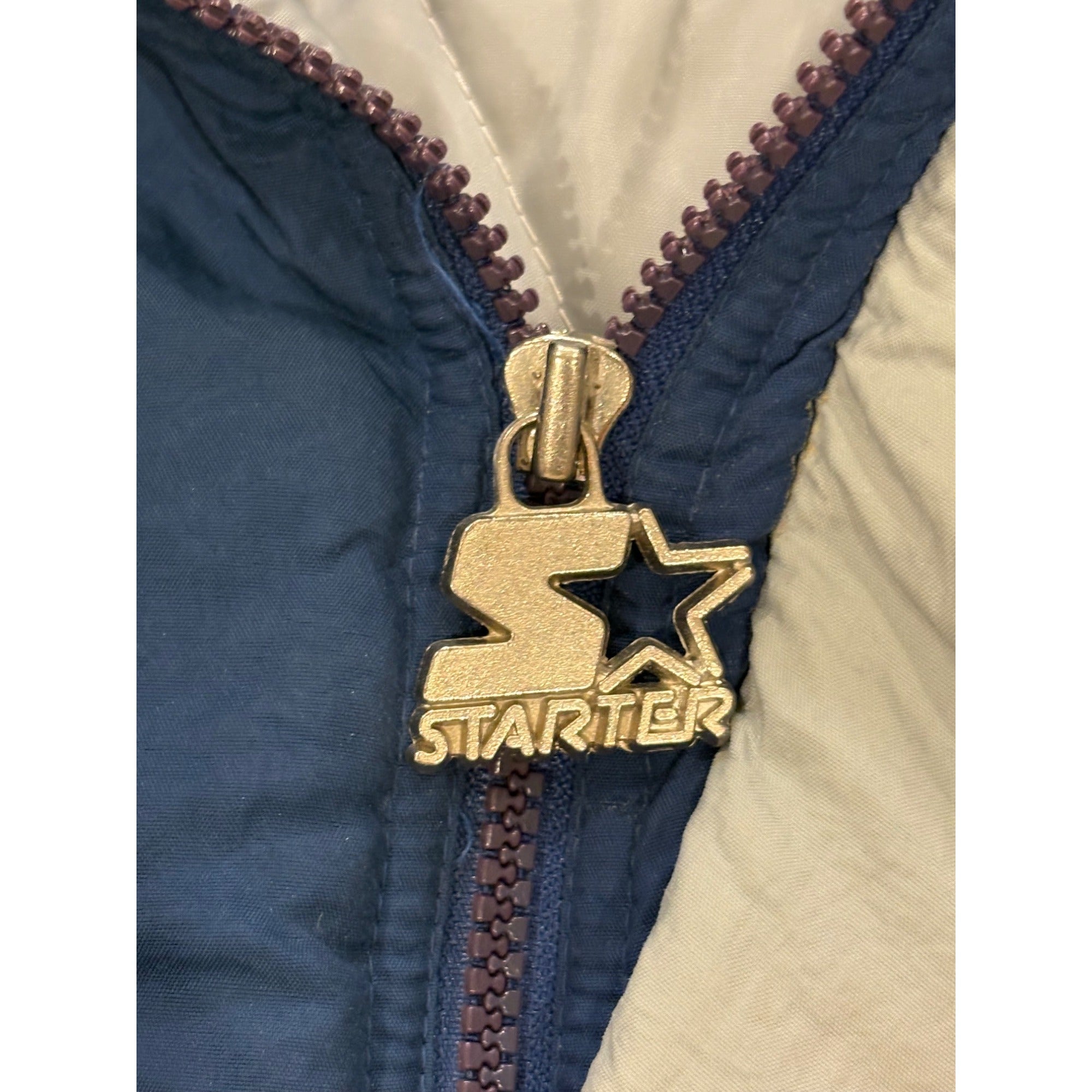 Vintage Starter Dallas Cowboys NFL Pro Line Puffer Jackets Men's 2XL Has Flaws