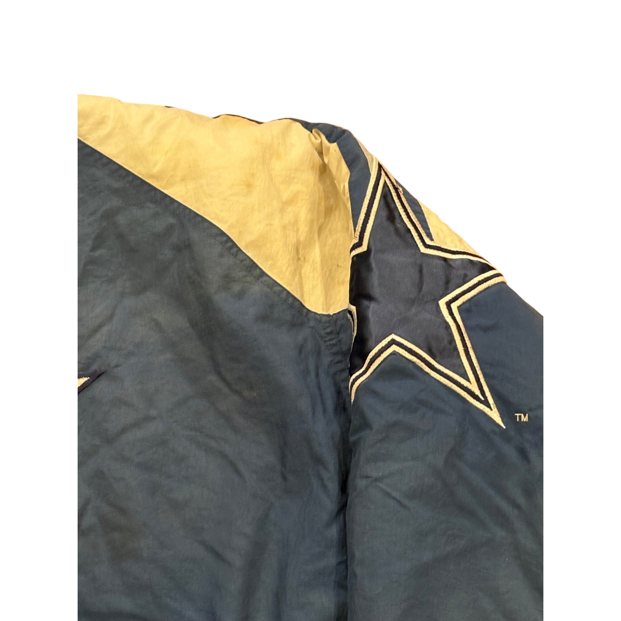 Vintage Starter Dallas Cowboys NFL Pro Line Puffer Jackets Men's 2XL Has Flaws