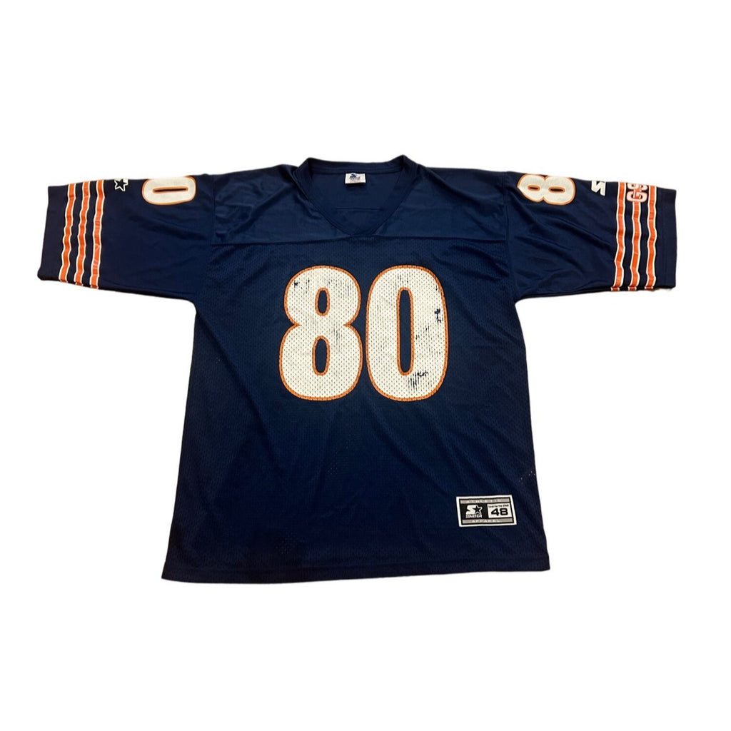 Vintage 1995 Starter Chicago Bears Curtis Conway #80 NFL Blue Jersey Men's 48