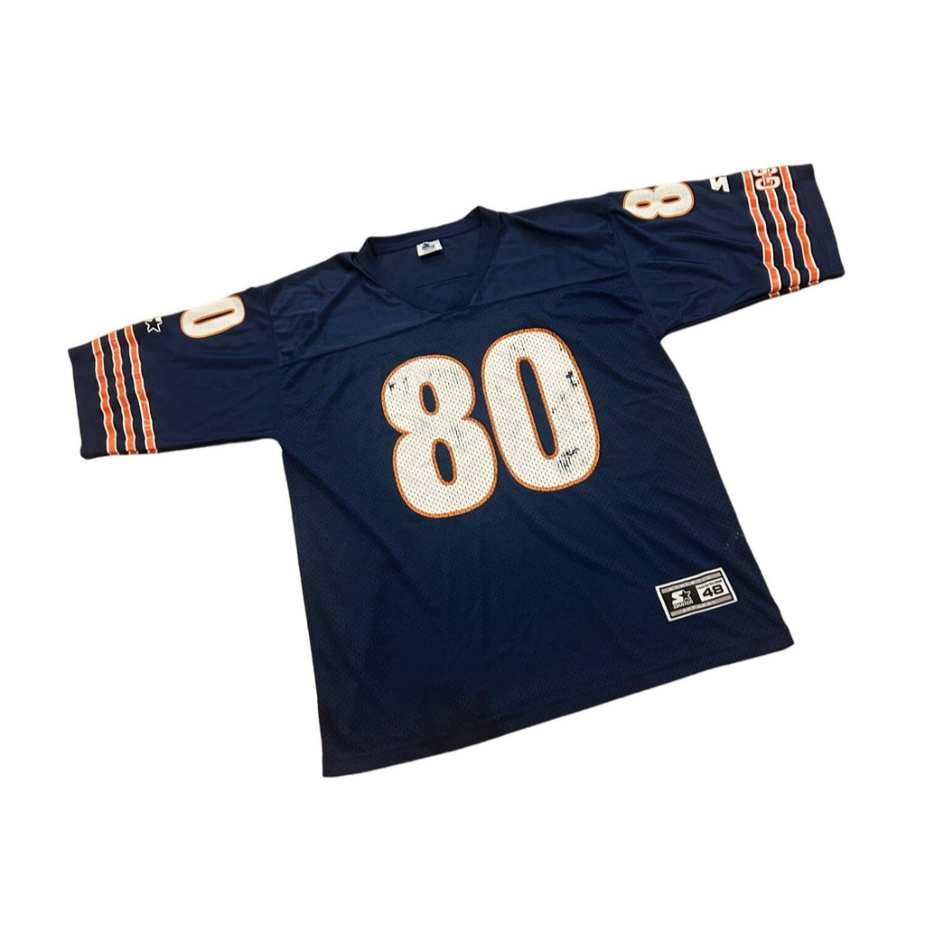 Vintage 1995 Starter Chicago Bears Curtis Conway #80 NFL Blue Jersey Men's 48