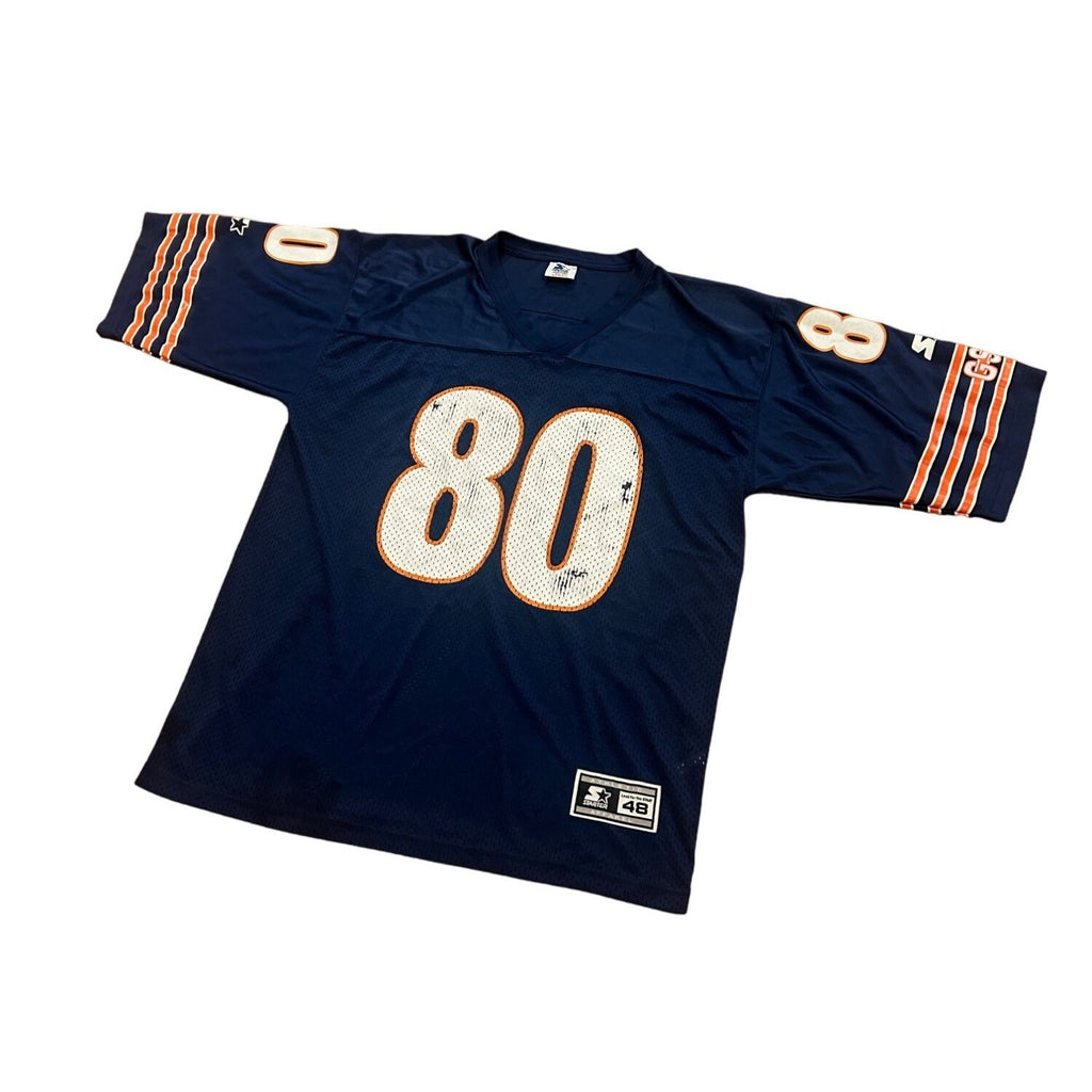 Vintage 1995 Starter Chicago Bears Curtis Conway #80 NFL Blue Jersey Men's 48