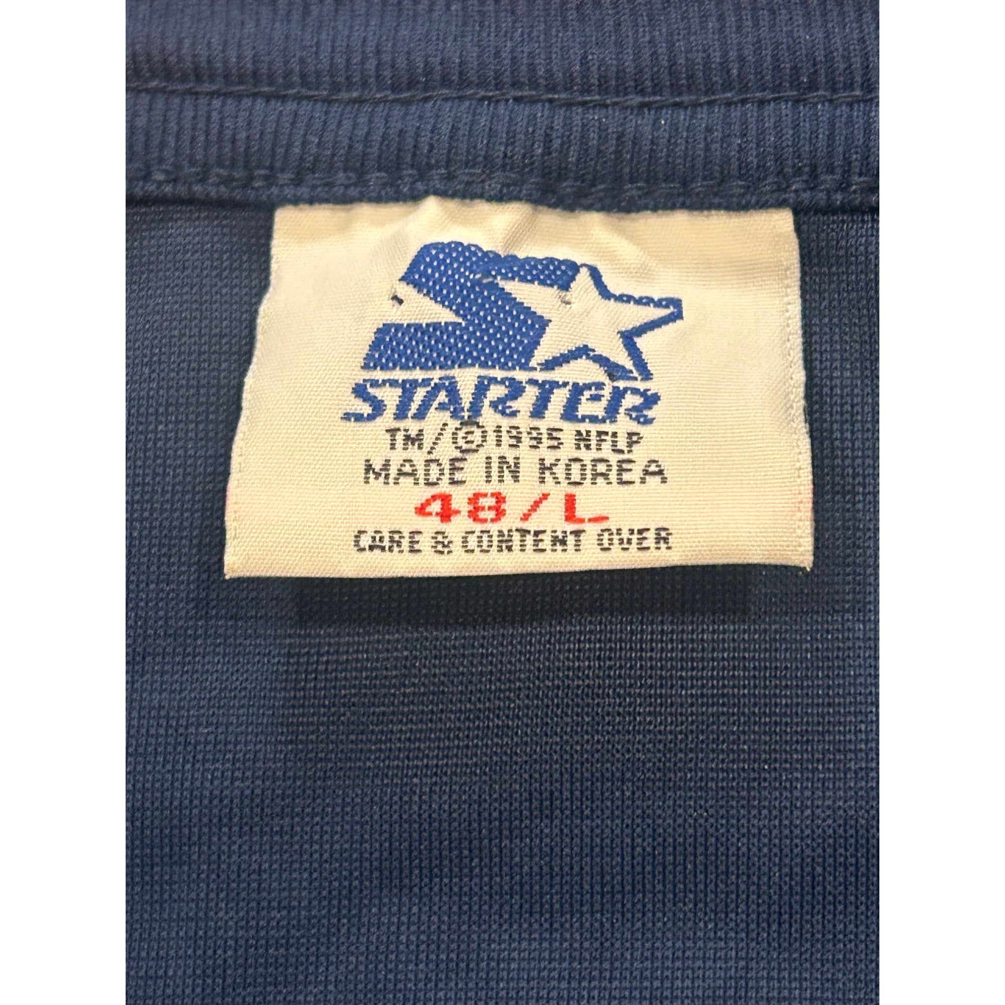 Vintage 1995 Starter Chicago Bears Curtis Conway #80 NFL Blue Jersey Men's 48