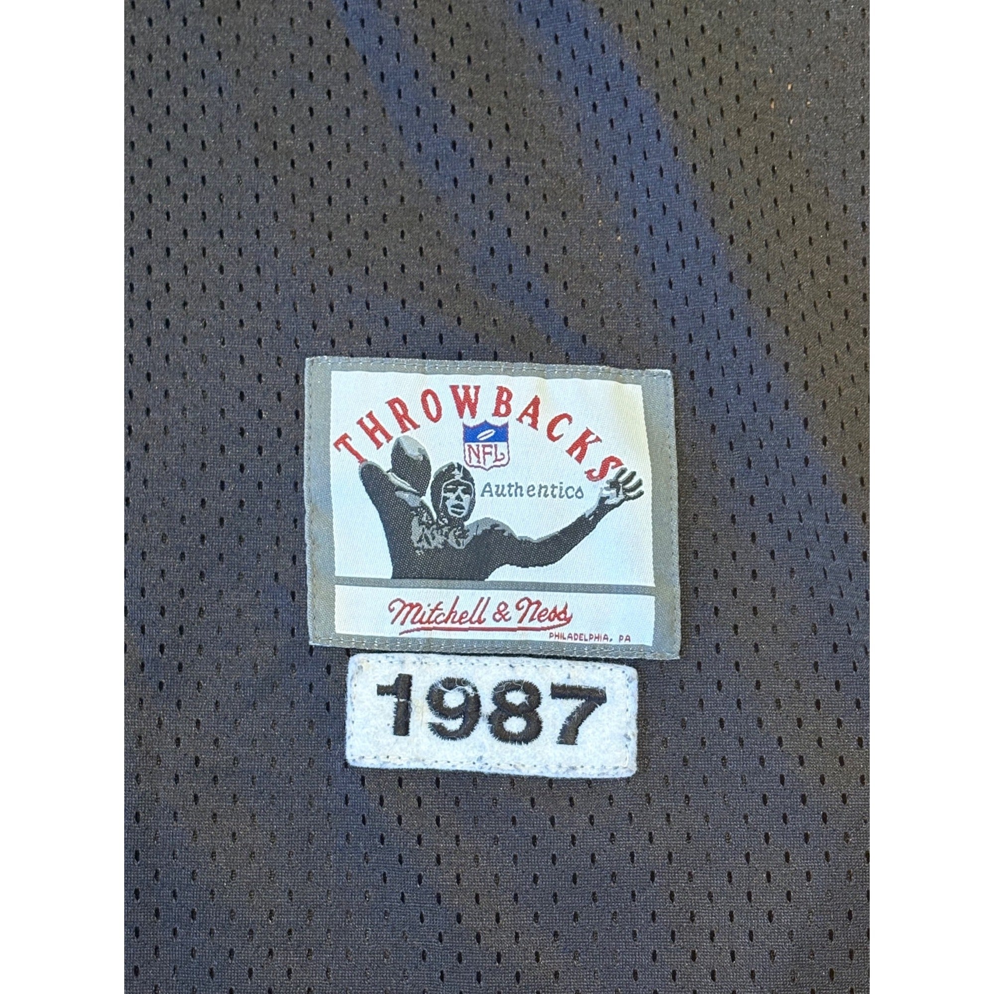 Mitchell & Ness 1987 Los Angeles Raiders Bo Jackson NFL Jersey Black Men's 52