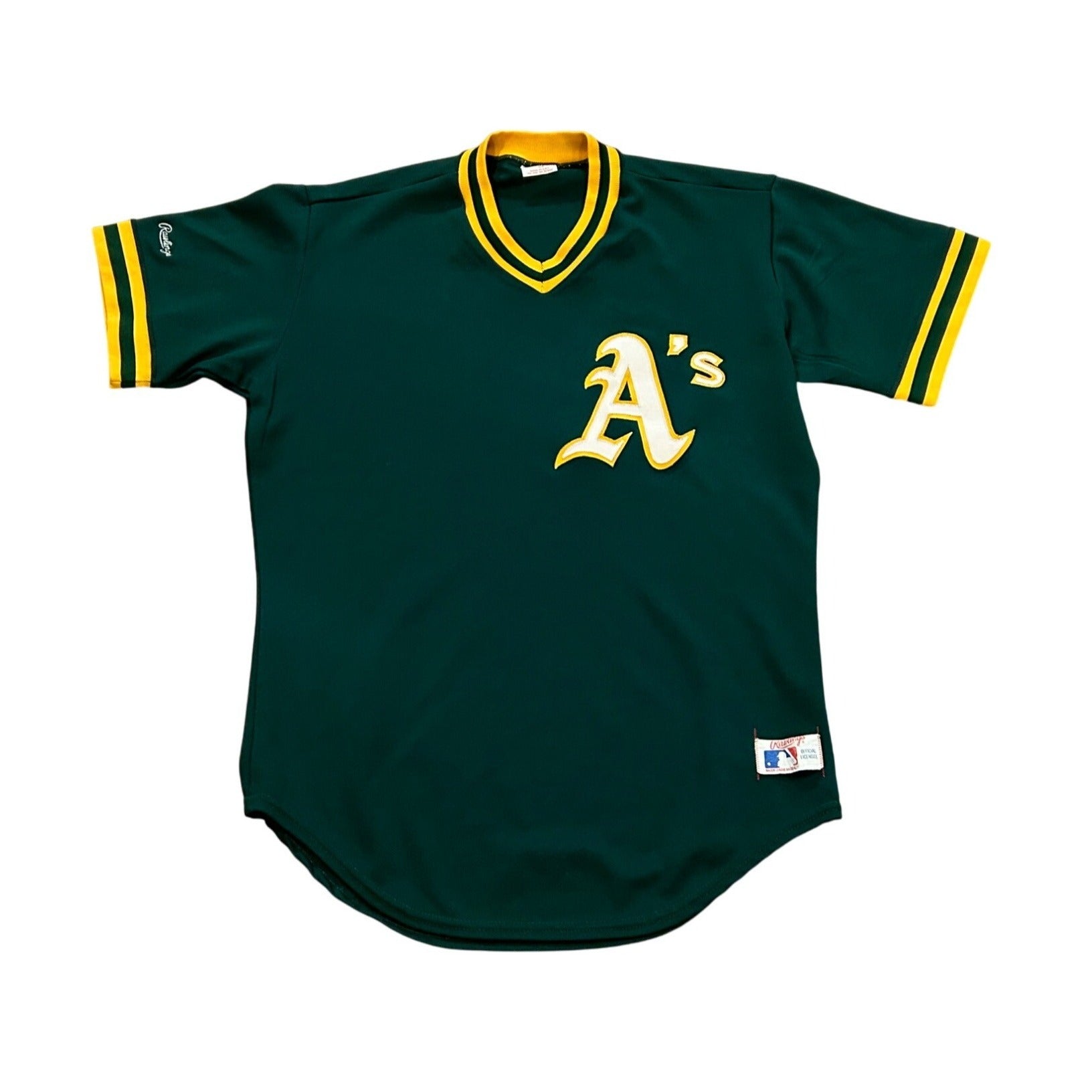 Vintage Rawlings 1982 Oakland Athletics Fourth Jersey MLB Green Men's Size 42