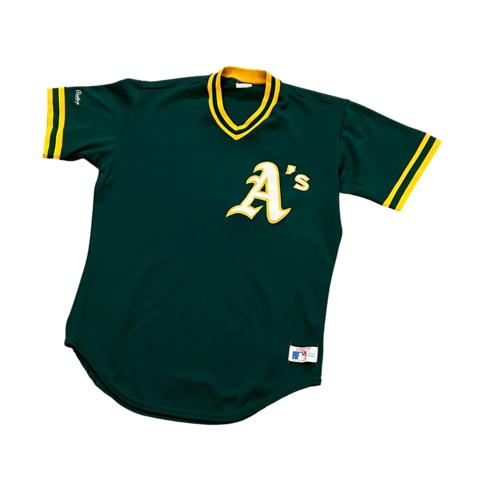 Vintage Rawlings 1982 Oakland Athletics Fourth Jersey MLB Green Men's Size 42